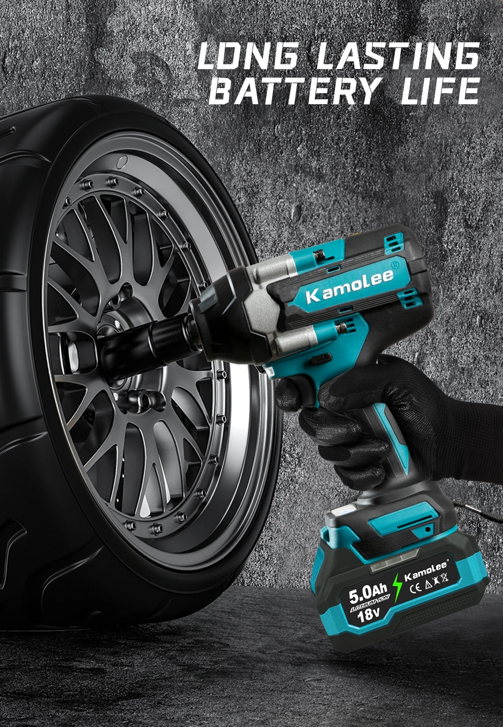 Kamolee 21V 6.0Ah 6000mAh Li-ion Battery BL1860 Hand drill Battery Power tools Support Kamolee/SROGGEN Power tools Garden tools