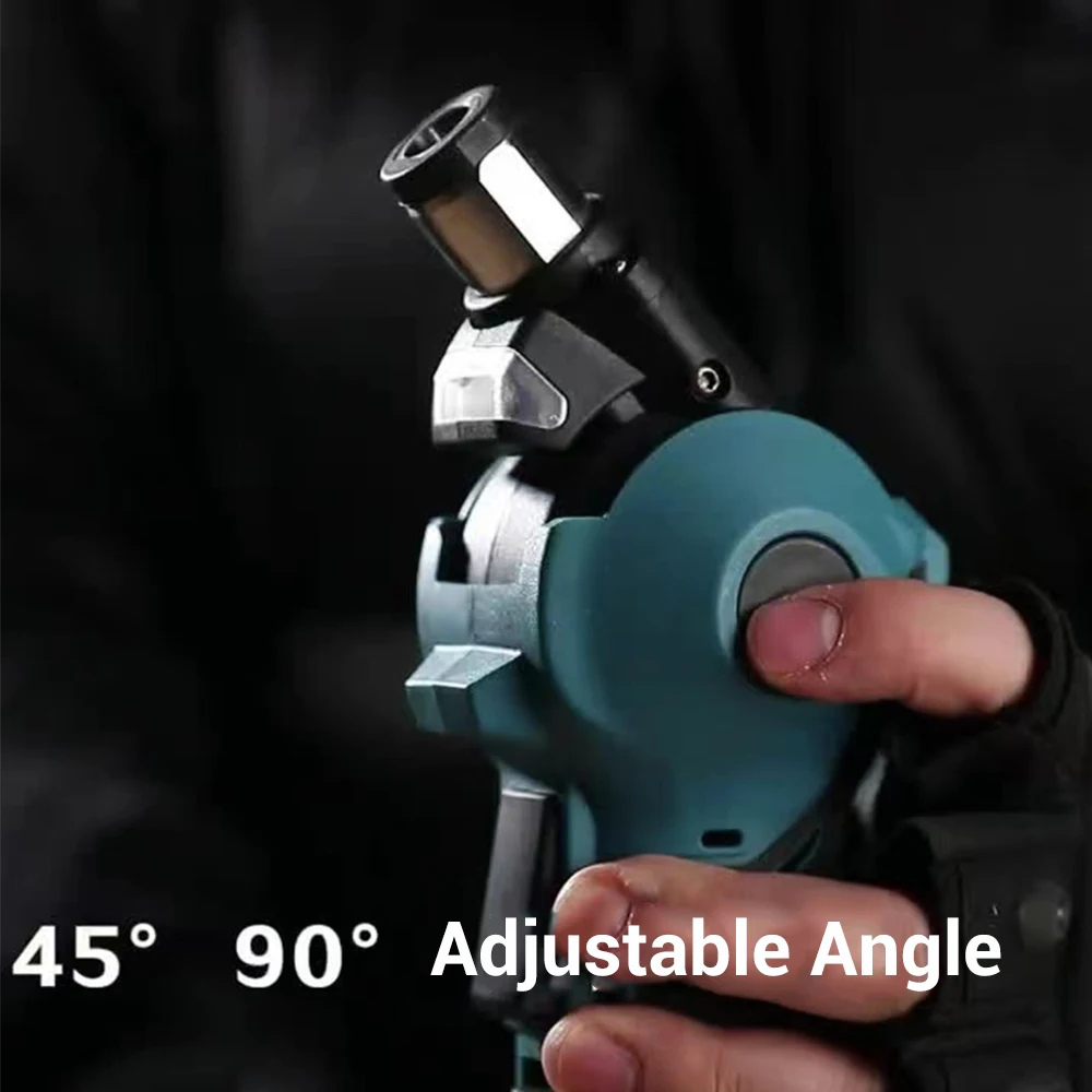 0°/45°/90° Cordless Electric Hammer Drill 4200ipm Rechargeable Hammer Drilling and Chiseling Power Tool for 18V Battery
