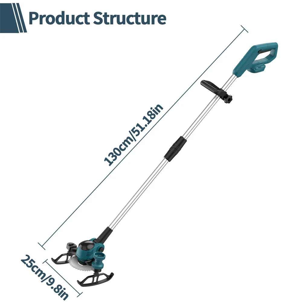 6inch Electric Cordless Lawn Mower Household Hand-Held Lawn And Garden Mower Trimmer Pruning Cutting Garden Power Tool