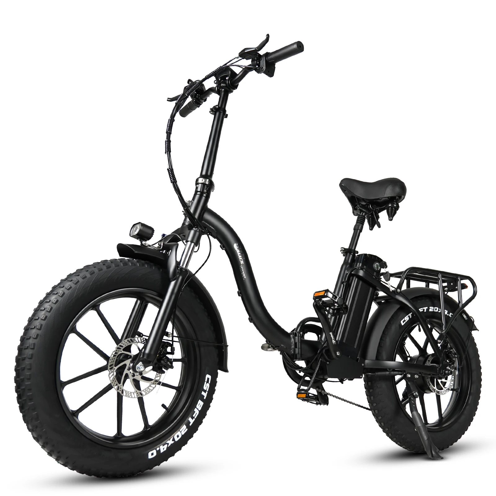 Cmacewheel Y20 750W 48V Mountain Electric Bicycle BIKE 20" Fat Tyres 18AH Battery Men's E-Mountain Ebike Electric Bicycle