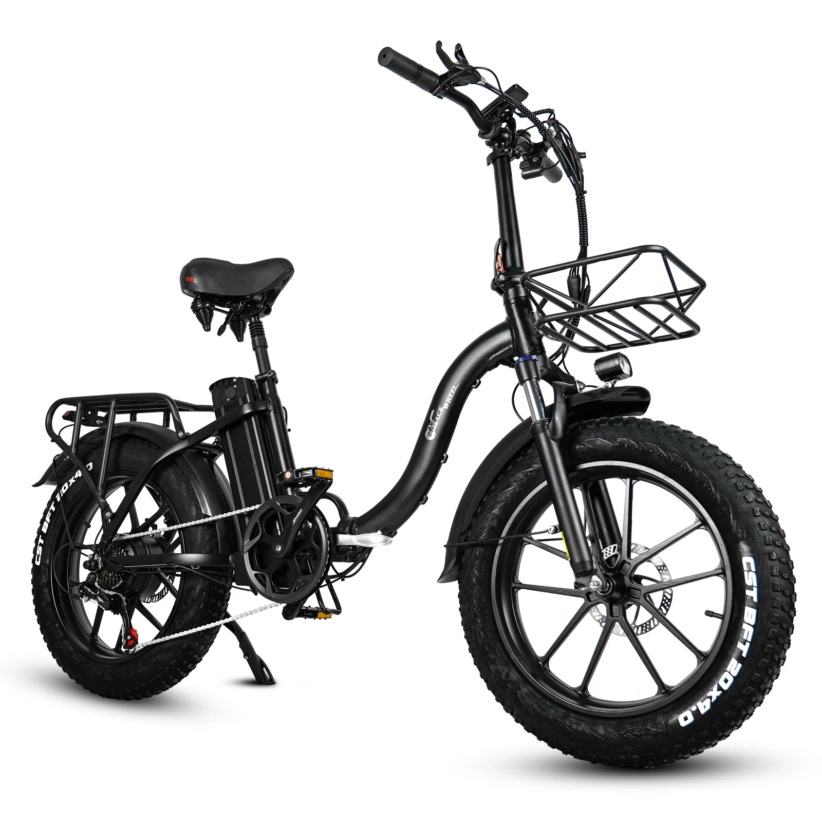 Cmacewheel Y20 750W 48V Mountain Electric Bicycle BIKE 20" Fat Tyres 18AH Battery Men's E-Mountain Ebike Electric Bicycle