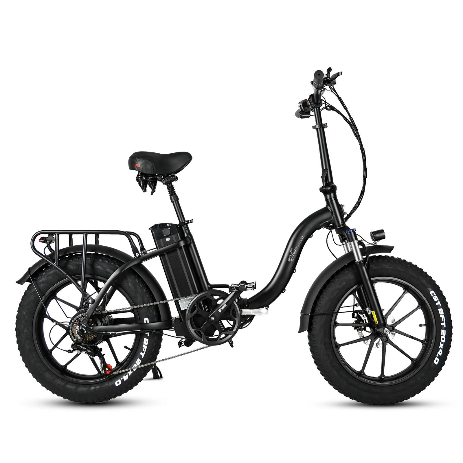 Cmacewheel Y20 750W 48V Mountain Electric Bicycle BIKE 20" Fat Tyres 18AH Battery Men's E-Mountain Ebike Electric Bicycle