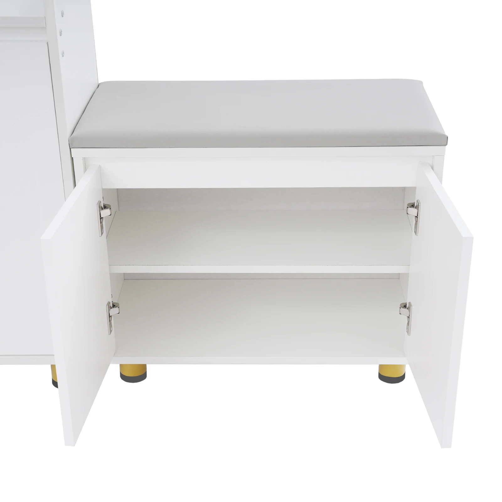Home Shoes Storage Holder Shoe Organizers Rack Shelf Freestanding Shoe Cabinet with Cushions for Hallway Living Room Bedroom