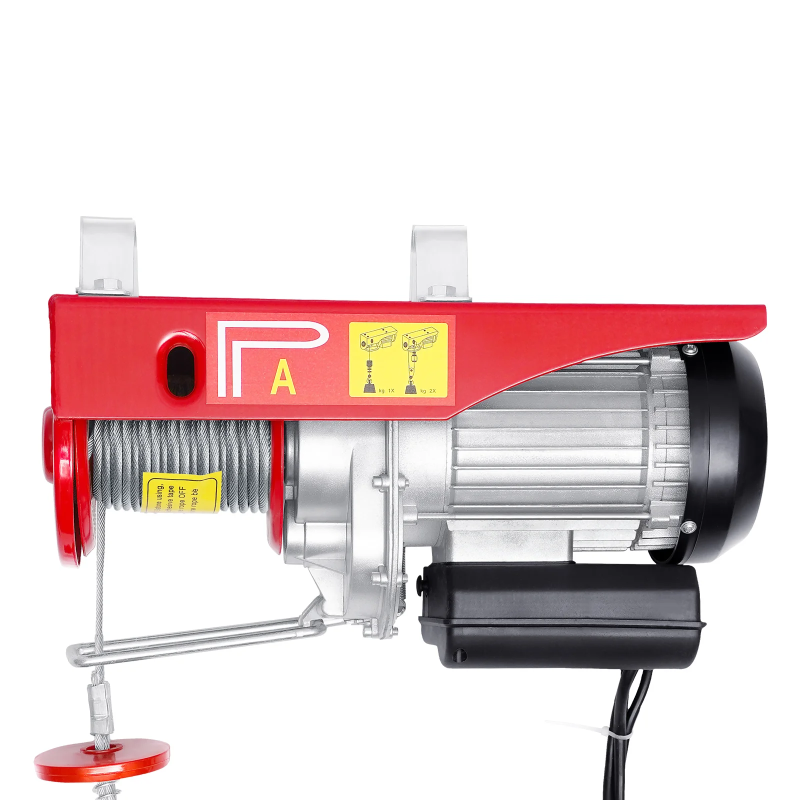 220V Electric Winch 1300W 800 kg Electric Chain Hoist Pulley Motor Winch Electric Pulley Crane Lift Cable Hoist
