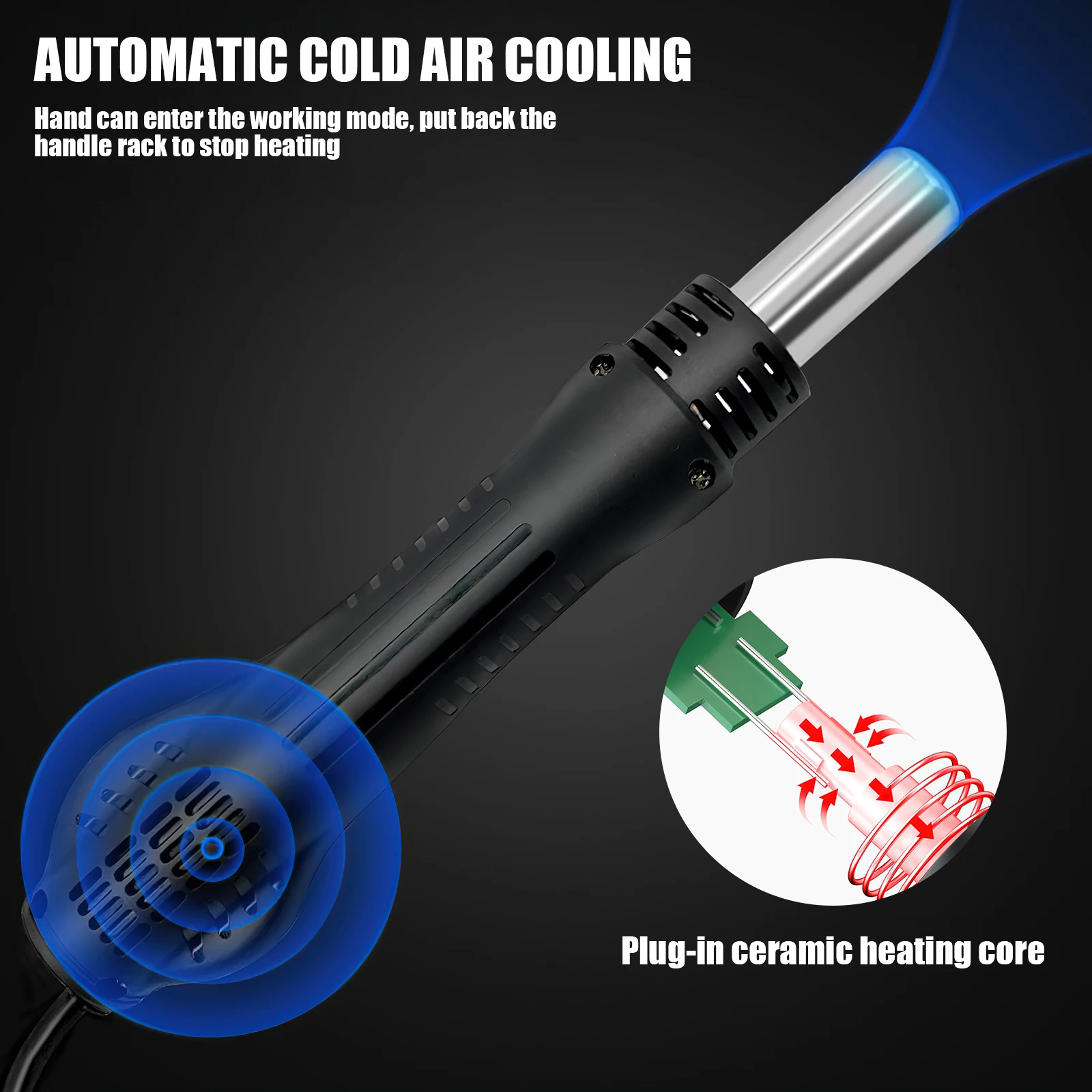 Hot Air Gun 8586 Rework Solder Station Heat Gun 220V 700W Hair Dryer For Soldering  Welding Repair Tools