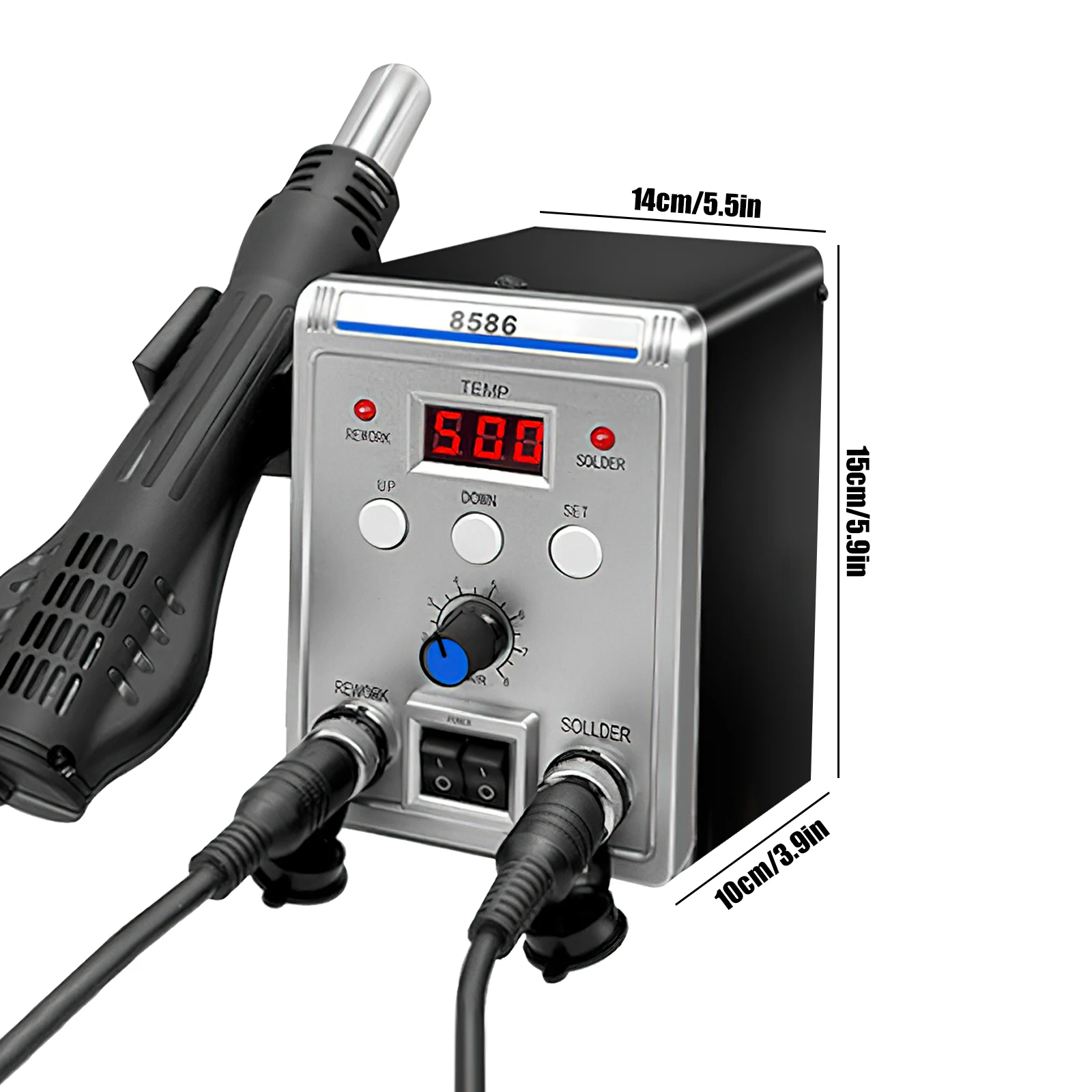 Hot Air Gun 8586 Rework Solder Station Heat Gun 220V 700W Hair Dryer For Soldering  Welding Repair Tools