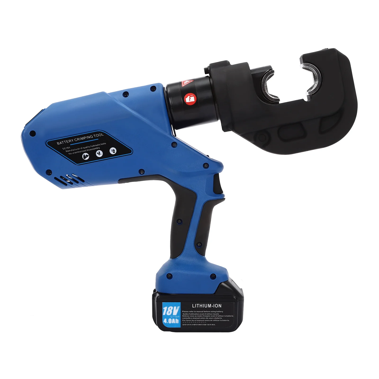 EZ-400 Rechargeable Hydraulic Crimping Pliers with 1 Battery 1 Charger 18V Electric Hydraulic Crimping Charging Crimping Tool