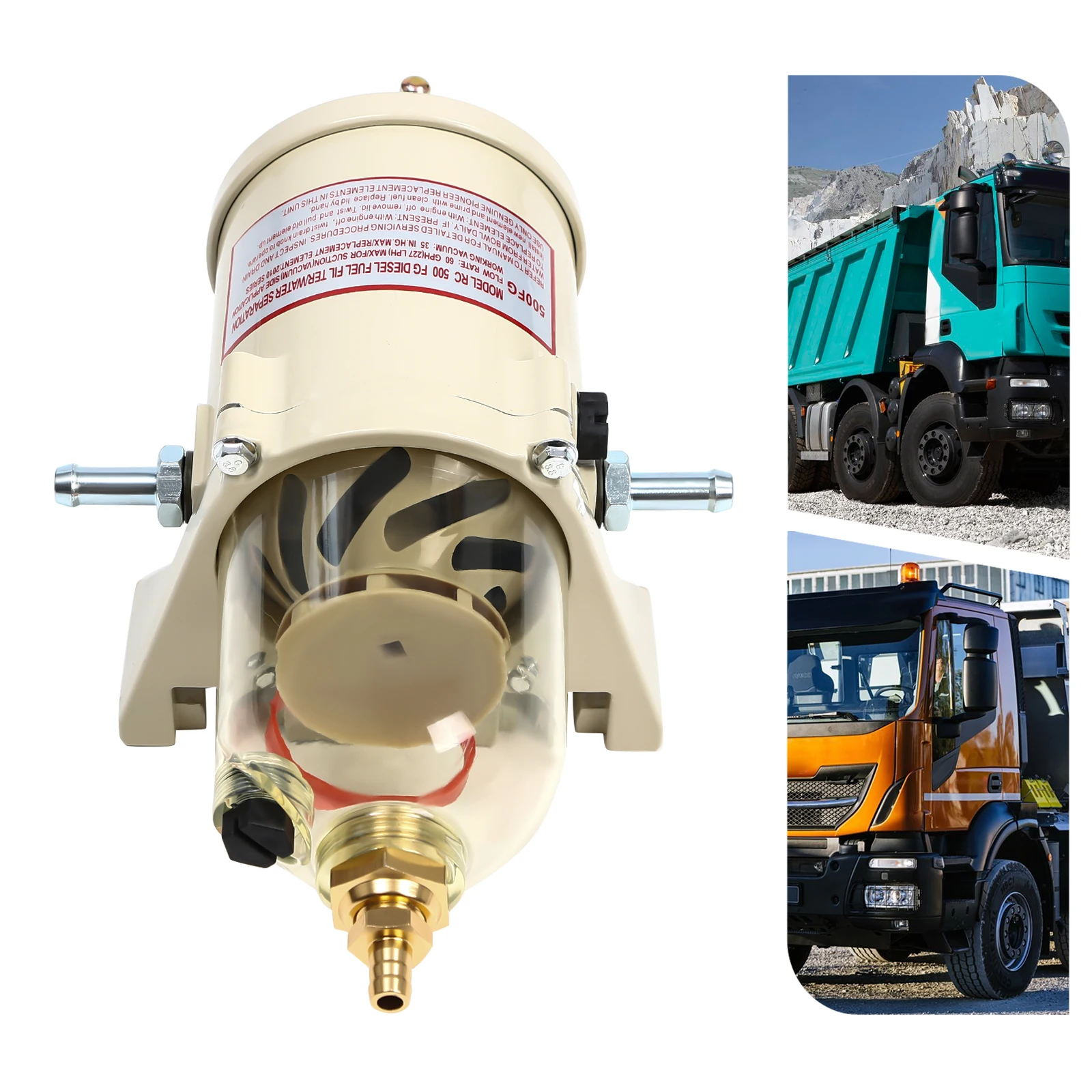 Oil-water Separator 500FG 500FH Marine Engine Fuel Oil Water Separator Turbine Diesel Filter Cartridge