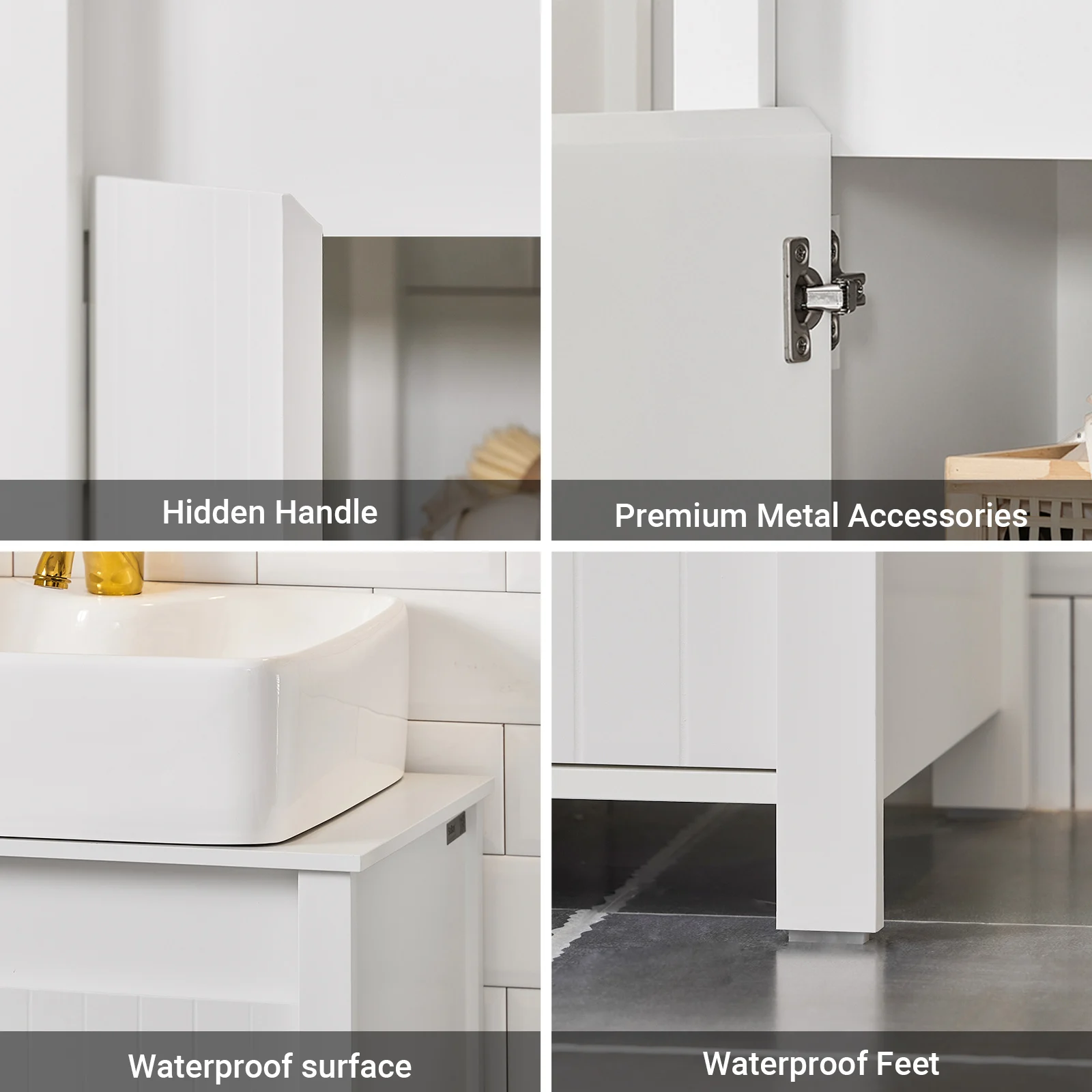 SoBuy BZR101-W washbasin under wardrobe Vanity under wardrobe bathroom wardrobe vanity bathroom wardrobe under wardrobe bathroom furniture