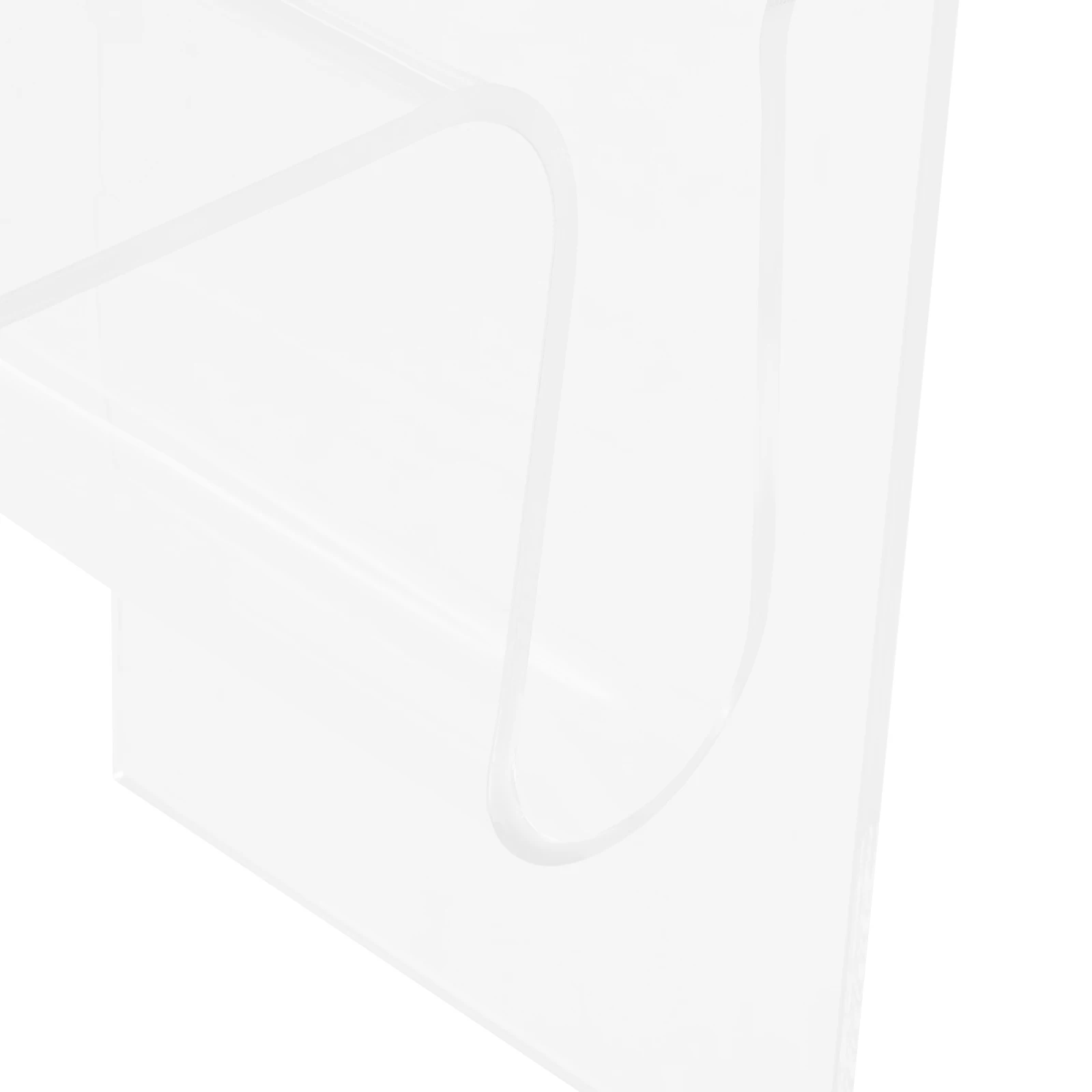Acrylic Side Table M-Shaped Side Table Clear Bedside Table For the Living Room Bedroom Office Max Load Capacity 20kg 45*30*45cm