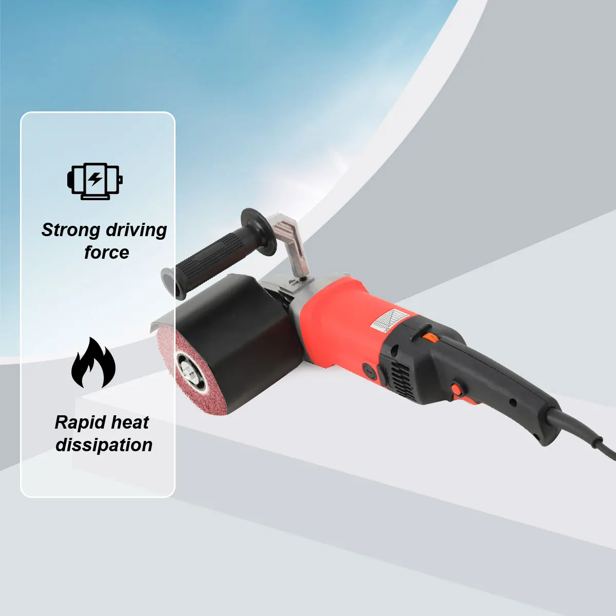 1400W Grinding Machine Satin Polisher 220V Electric Wire Drawing Burnishing Polishing Machine For Metal Steel Wood Polishing