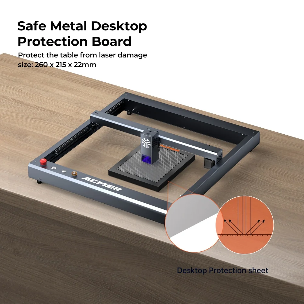 ACMER S1 Laser Honeycomb Working Table For CO2 Diode Laser Engraver Cutting Machine Honeycomb Bed Universal Board 260x215x22