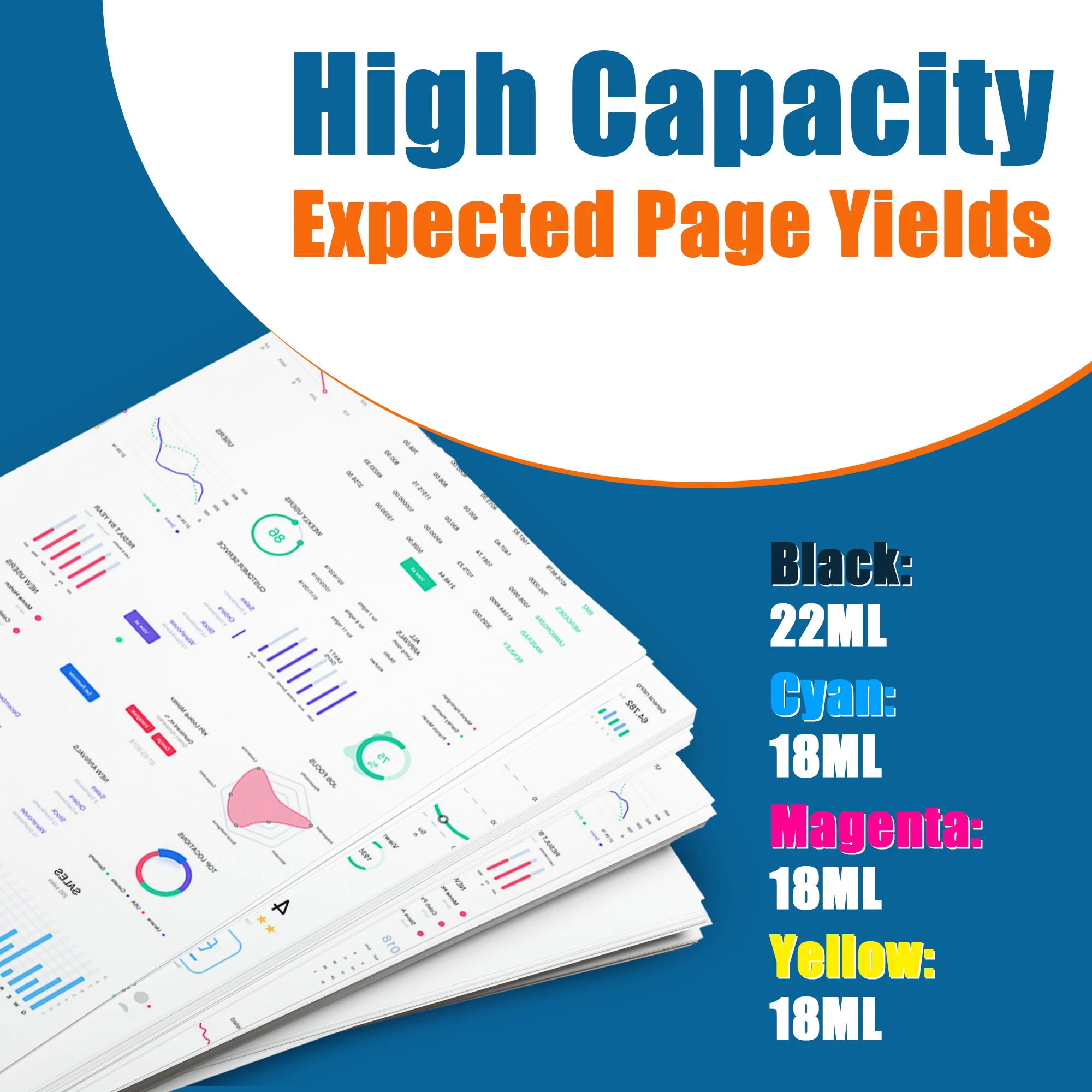 Jhaan LC970 LC1000 Cartridges Compatible with Brother DCP-135C 150C 153C 157C 130C 330C 350 C 357C 540CN 560CN 680CN 750CW 770CW