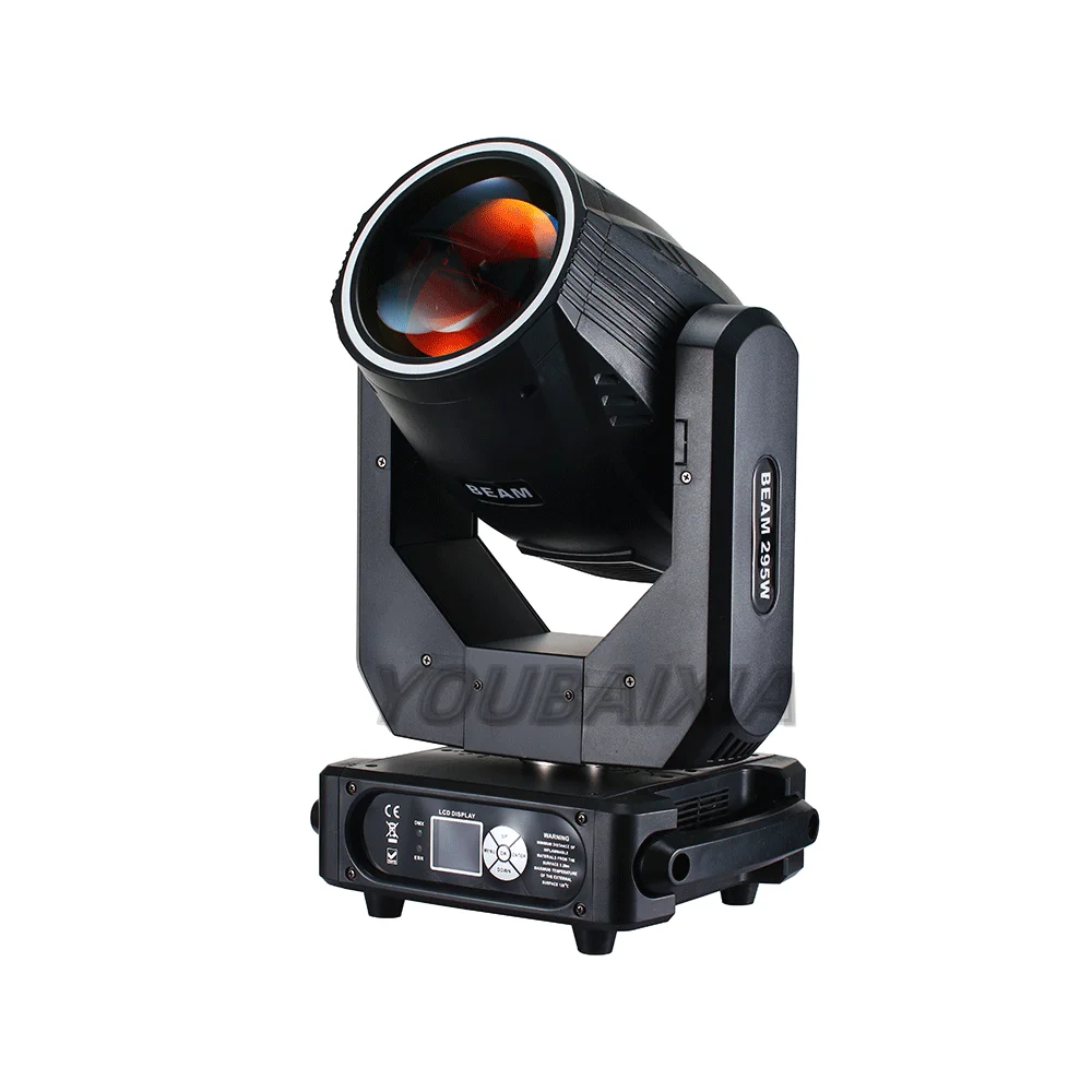 LED 295W Beam Head Mobile 14R Spot Cleaning Gobo Biprism High Power DMX Light DJ Stage Bar Disco Concert Party