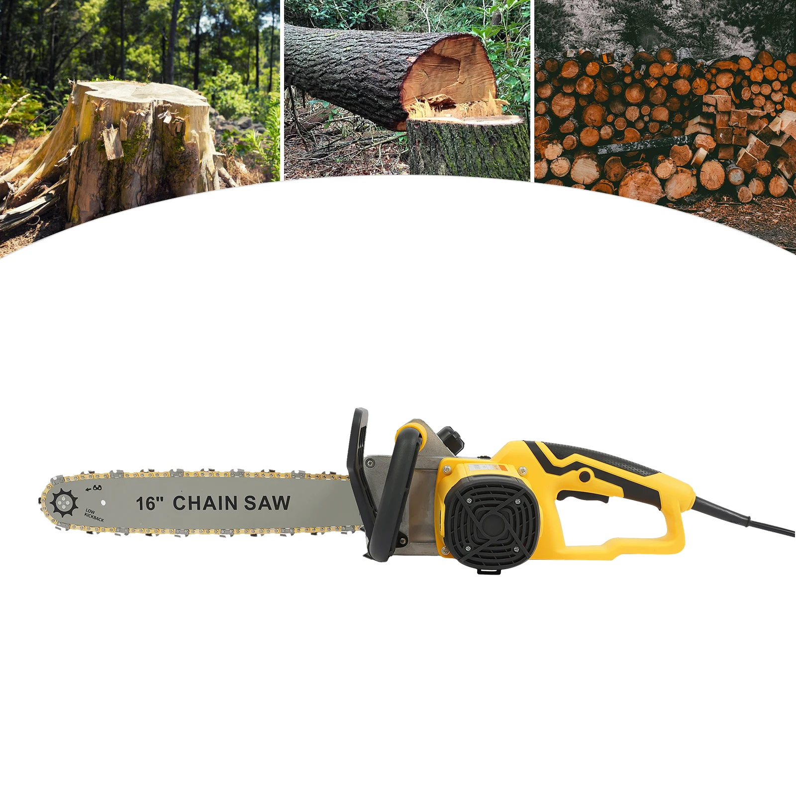 2000W 800R/Mincordless Chainsaw Handheld Garden Electric Chain Saw Woodwork Cutting Electric Saw for Tree Branch Wood Cutting