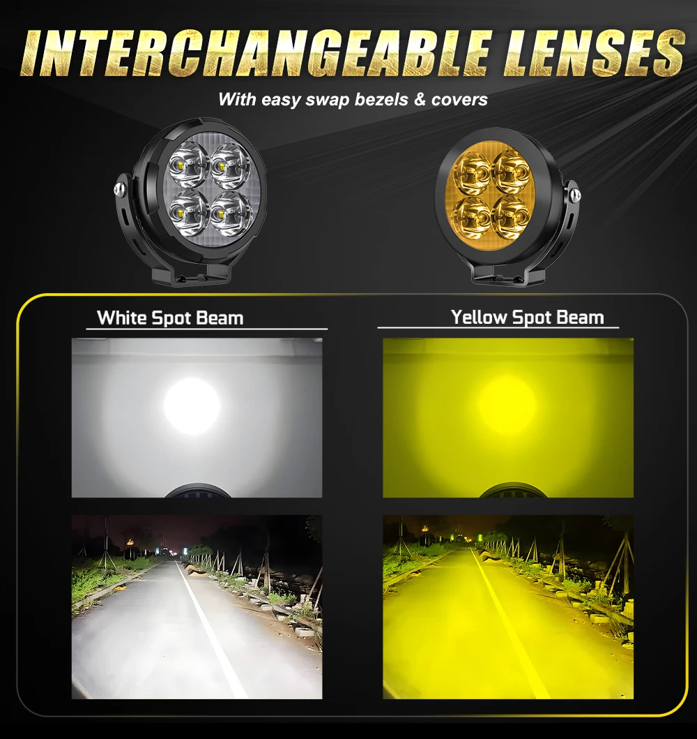 CO LIGHT 5 inch Newest Motorcycle Auxiliary Fog Lights High Low Beam Amber DRL Led Spot Lights For BMW R 1200 GS LC Adventure