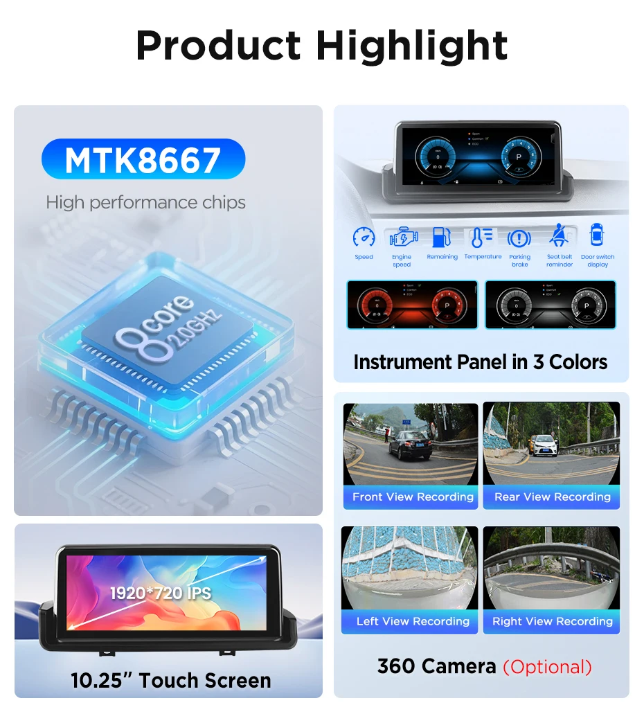 Junsun CarPlay For Apple Car Radio Multimedia For BMW E90 E91 E92 E93 2005-2012 Bluetooth Wireless Android Auto 4G GPS Stereo