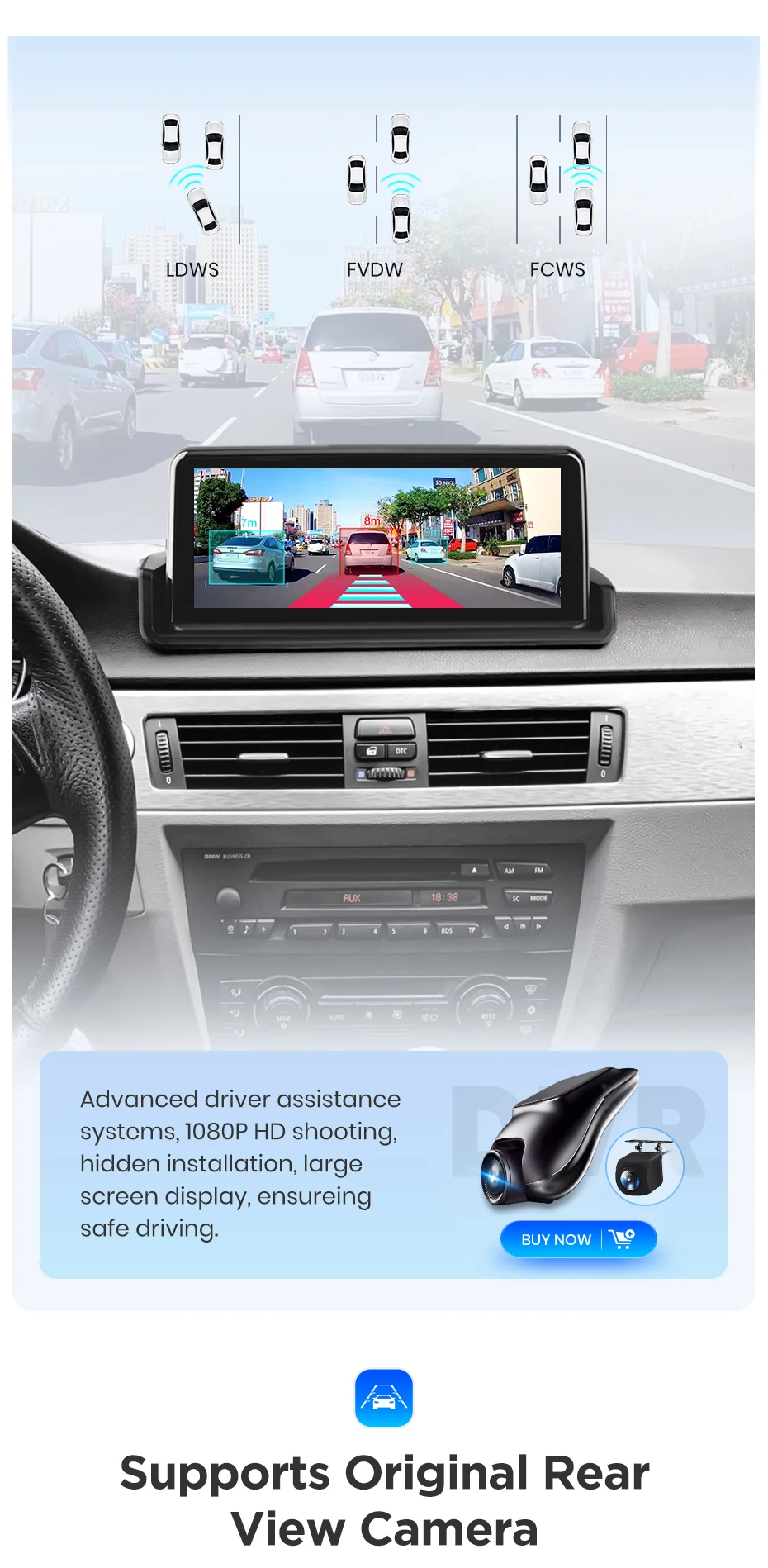 Junsun CarPlay For Apple Car Radio Multimedia For BMW E90 E91 E92 E93 2005-2012 Bluetooth Wireless Android Auto 4G GPS Stereo
