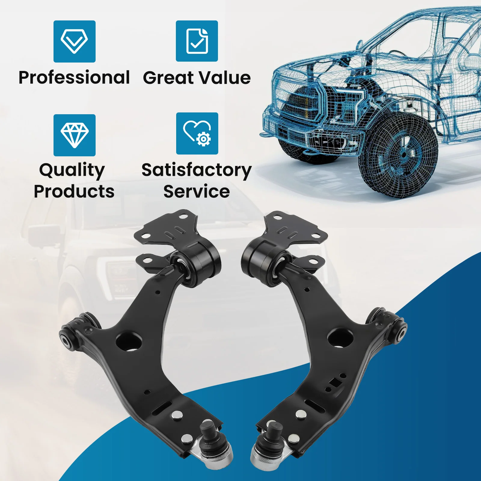 Front Wishbone Control Arm For Ford Focus Mk3 2011-2015 1702983 1702983 Right&Left