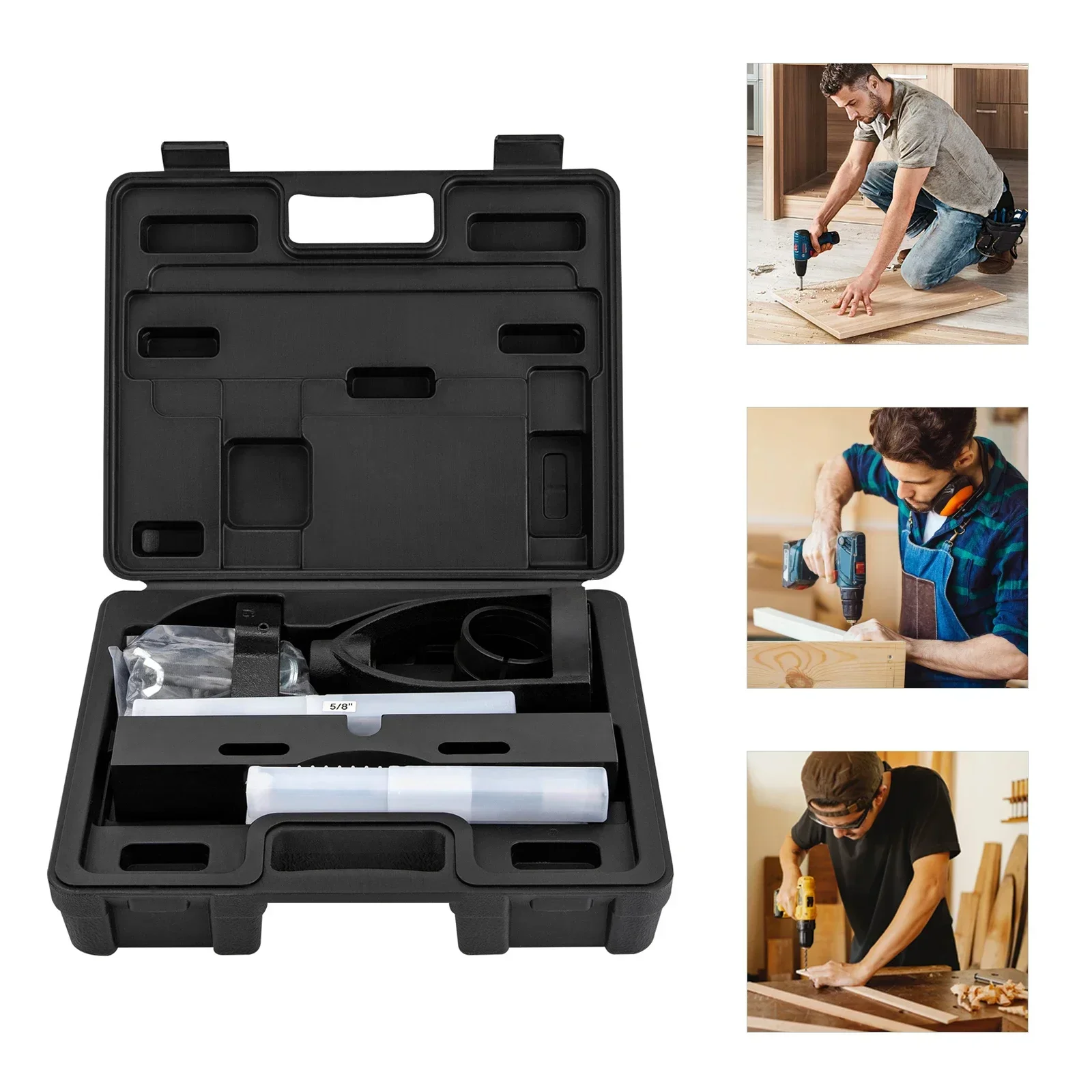 4inch Max Board Height Drill Press Mortising Attachment 2.5inch Max Width Mortise Machine Kit 1/4-1/2inch Tenon Drills