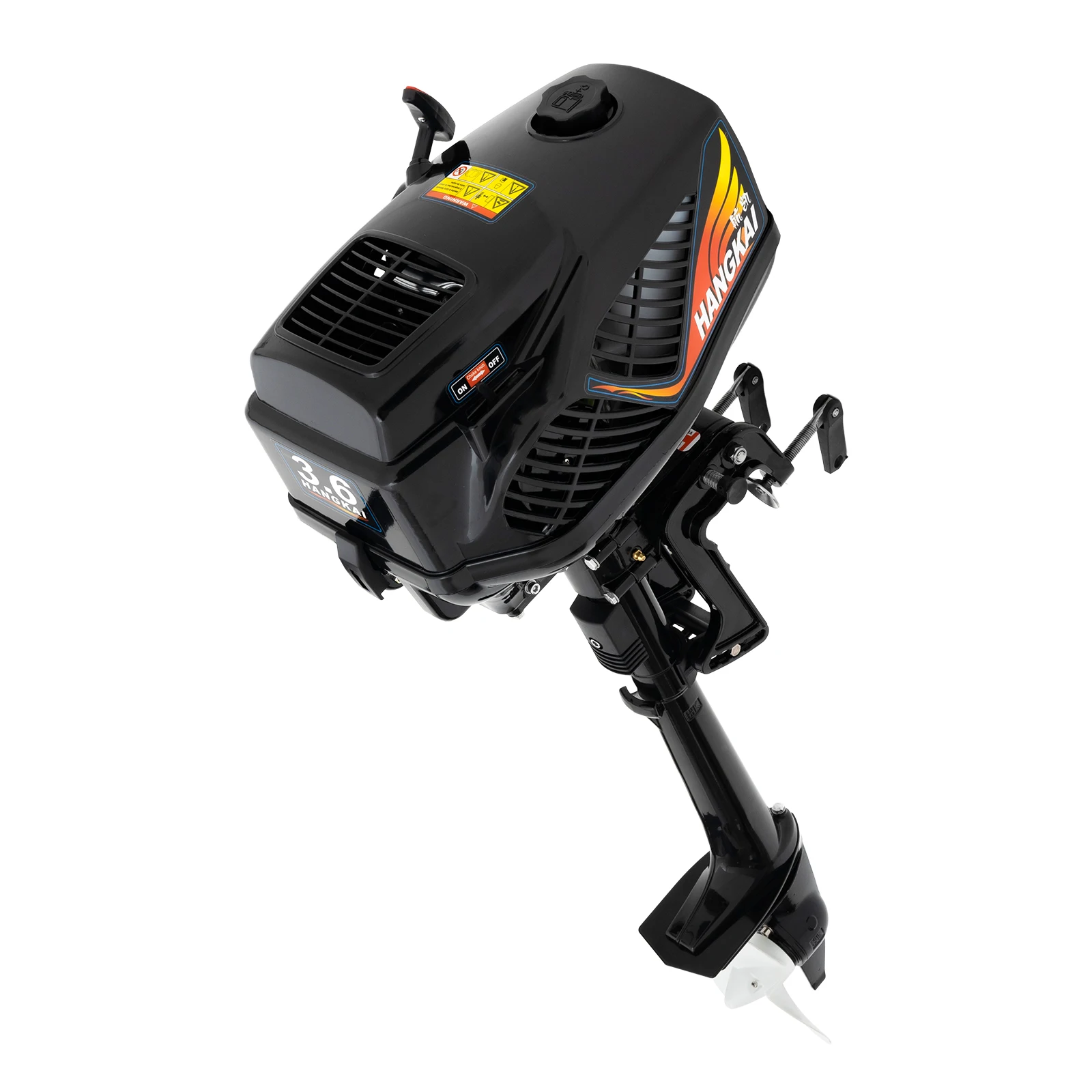55CC 2 Stroke Outboard Motor 2.6KW outboard Fishing Boat Motor Engine with Air Cooling for Inflatable Boat Kayak Canoe Sailboat