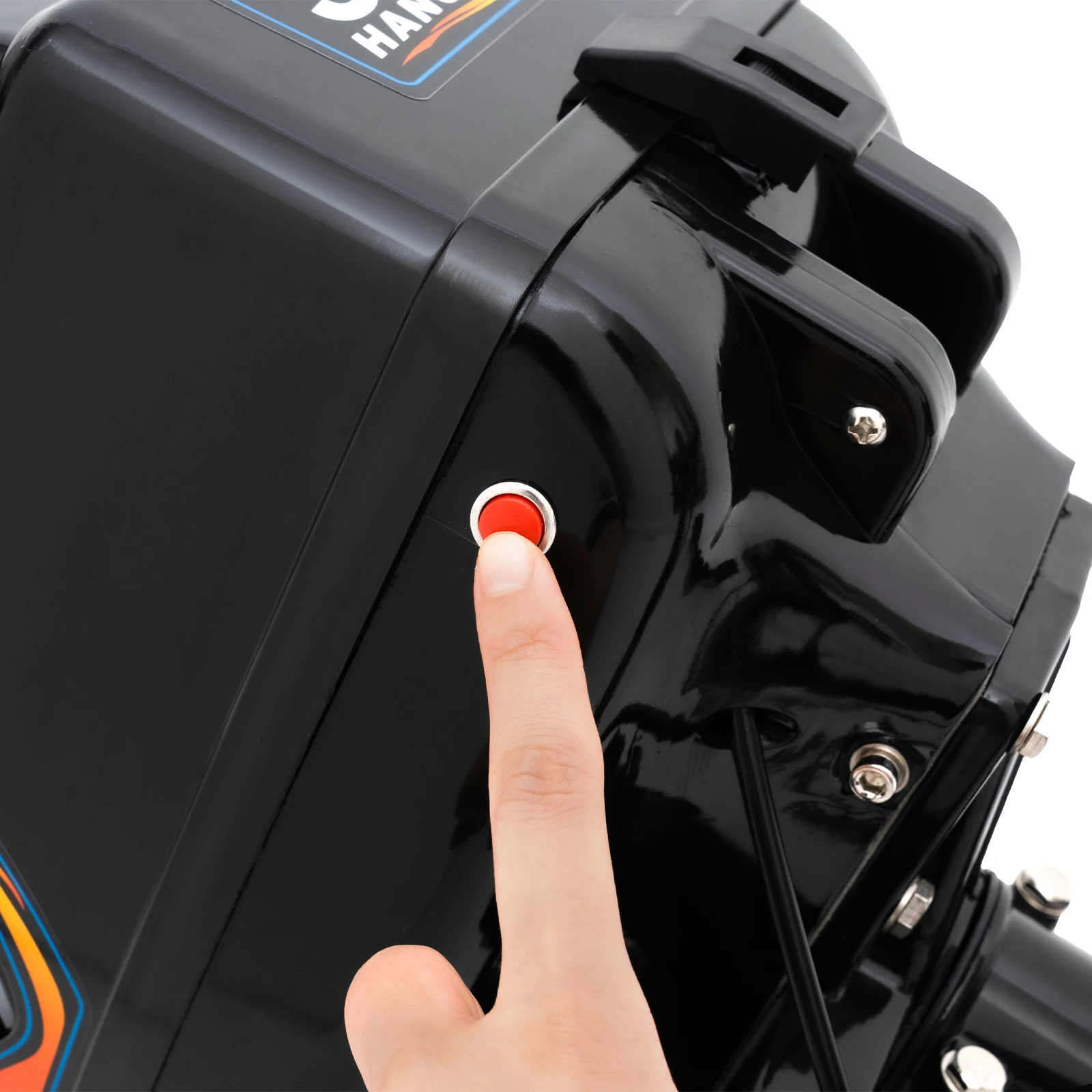 55CC 2 Stroke Outboard Motor 2.6KW outboard Fishing Boat Motor Engine with Air Cooling for Inflatable Boat Kayak Canoe Sailboat