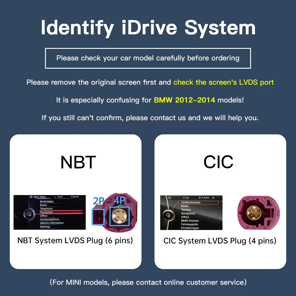 REEIIO For BMW X5 X6 F15 F16 F85 F86 F70 E71 E72 NBT CIC Wireless CarPlay Support for Android Auto AirPlay Mirroring Camera