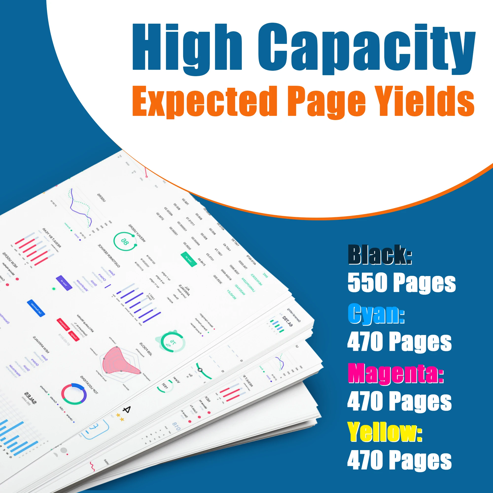 Jhaan 502XL Multipack Compatible with 502 502XL 502 XL for Workforce WF-2860 WF-2865 WF-2880 WF-2885 XP-5100 XP-5105