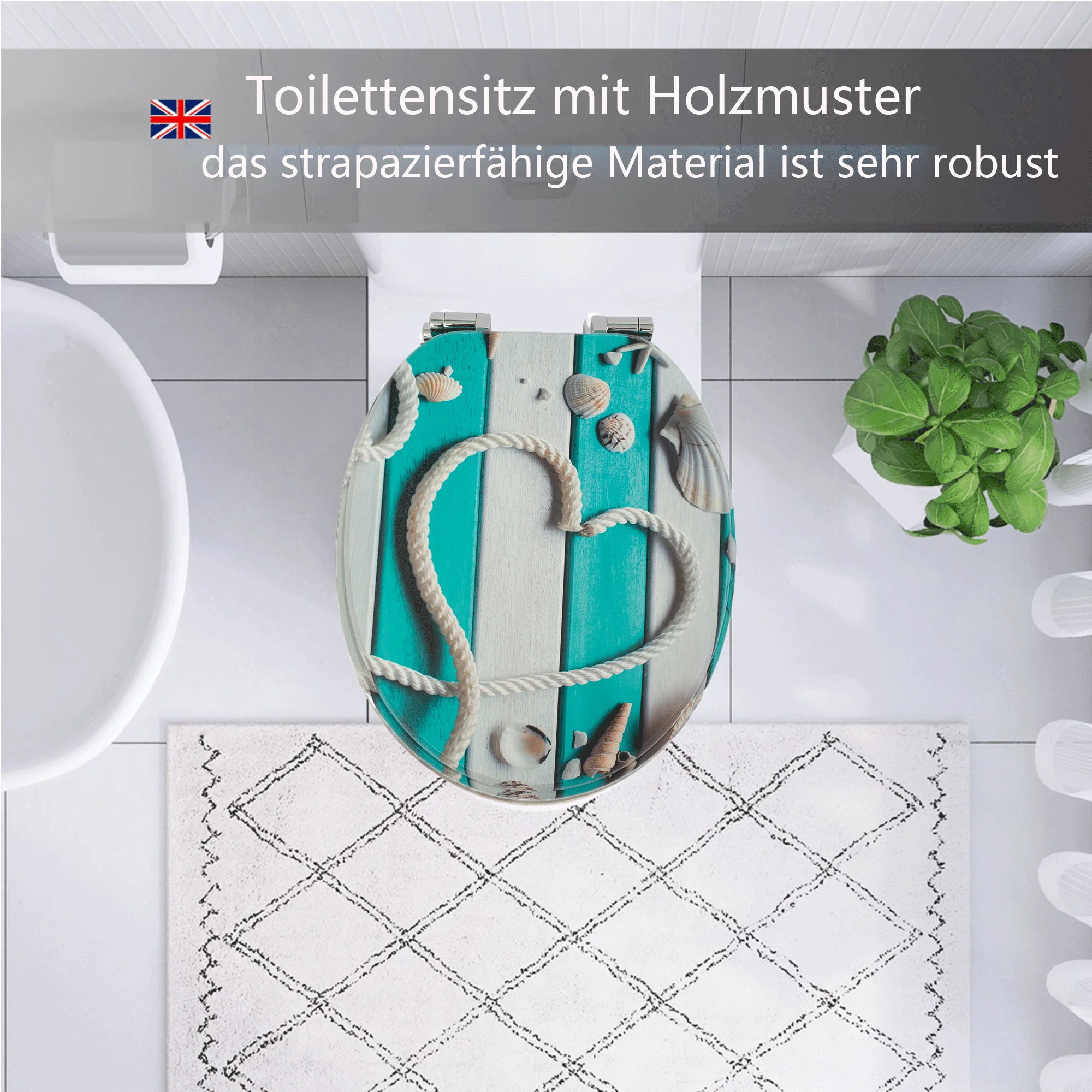 1PC WC Toilettensitze Abdeckung Langsam-Schließen Universal Wc Deckel Verdicken Ersatz U typ MDF Bord Wc für badezimmer Teile