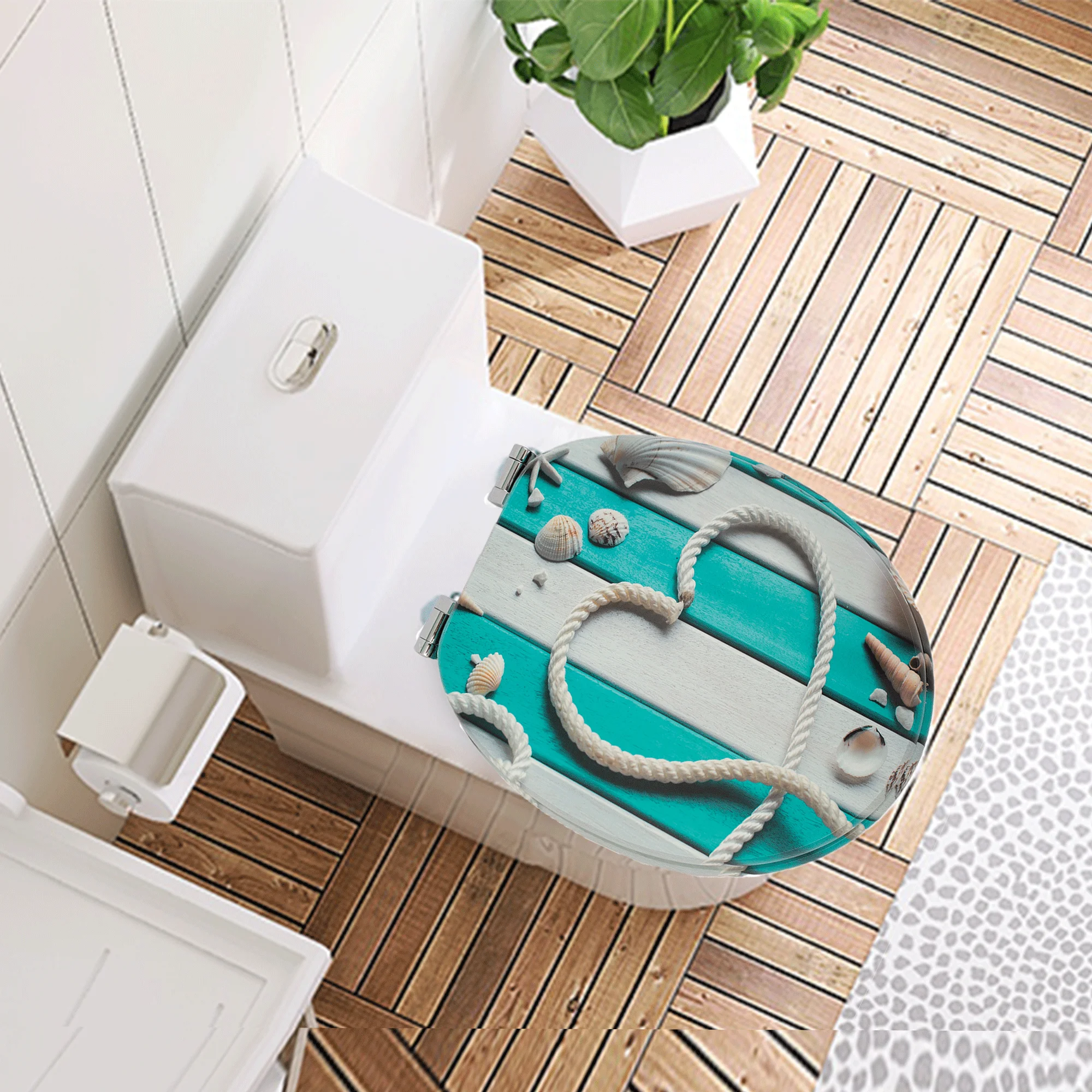 1PC WC Toilettensitze Abdeckung Langsam-Schließen Universal Wc Deckel Verdicken Ersatz U typ MDF Bord Wc für badezimmer Teile