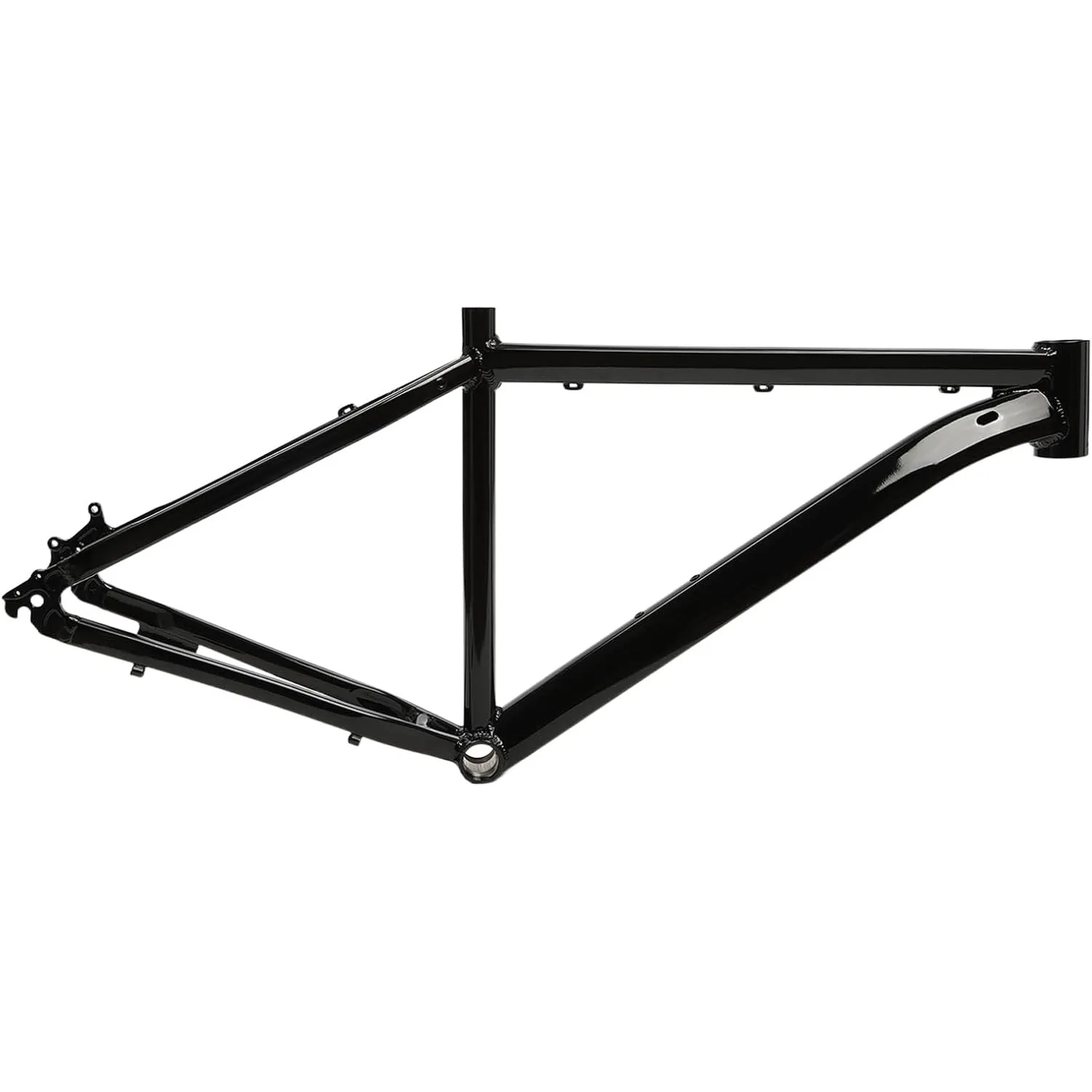 26-inch Garage Mountain Bike Frame, Alloy Bike Frame Set,Disc Bike Frame, Black Disc Bike Frame Orange / Black
