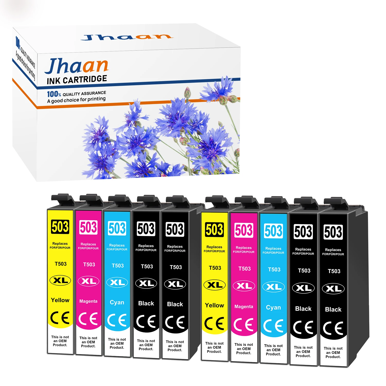 Jhaan 503XL Printer Cartridges for 503XL and 503XL Multipack for Expression Home XP-5200 XP-5205 XP5200