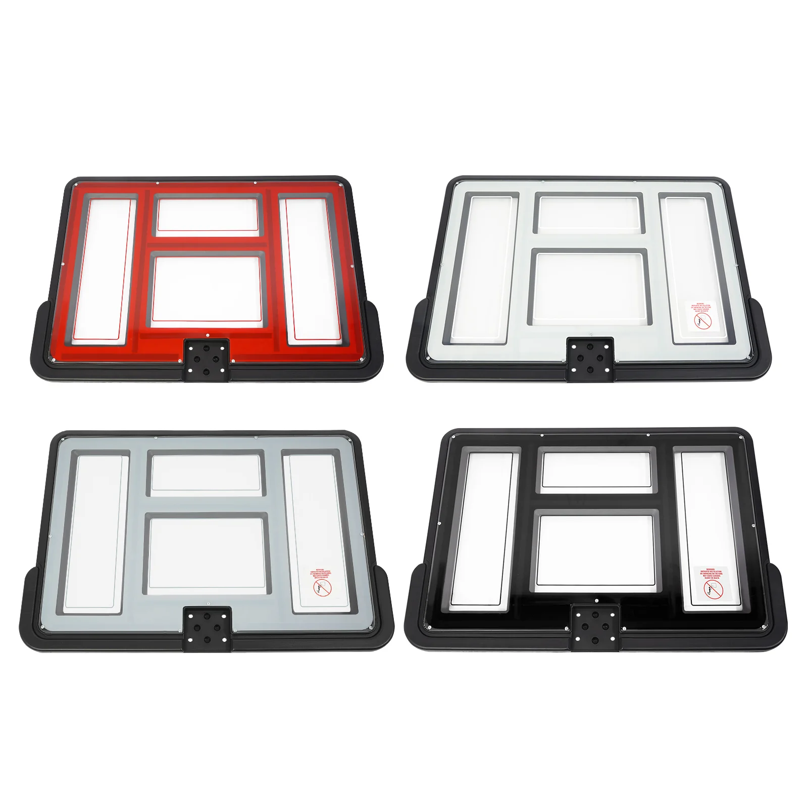Portable Basketball Hoop Stand,Adjustable Height Portable Backboard Mechanism Kids & Adults Basketball Set Black/White/Red/Grey