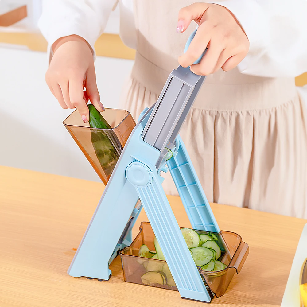 Vegetable Cutter Manual Food Chopper Fruit Potato Cucumber Carrot Meat Slicer Household Fruit Vegetable Shredder Kitchen Tool