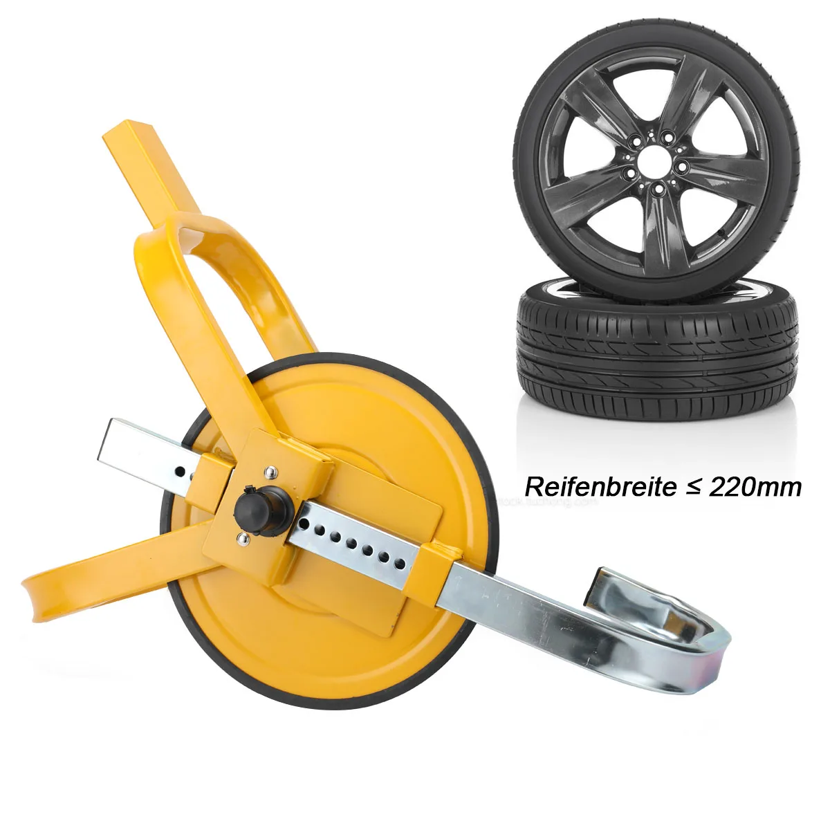 Car Anti-theft Tire Lock Portable Foldable Three-prong Tire Lock Steel Material Durable Anti-theft Lock