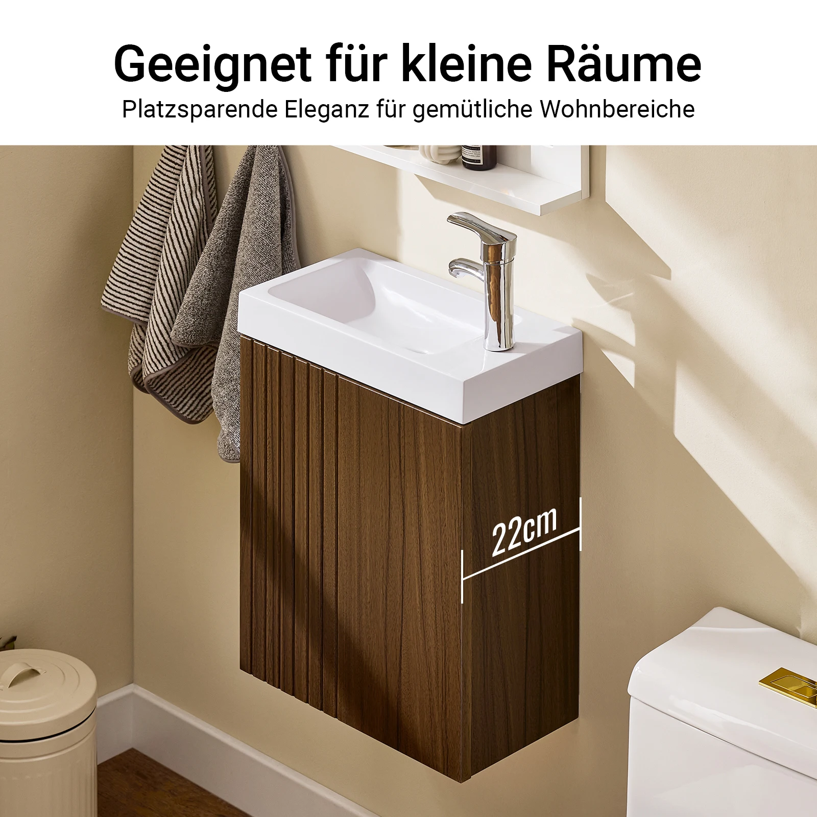 SoBuy BZR196-BR washbasin under wardrobe bathroom furniture set bathroom wardrobe hanging narrow with storage under wardrobe washbasin