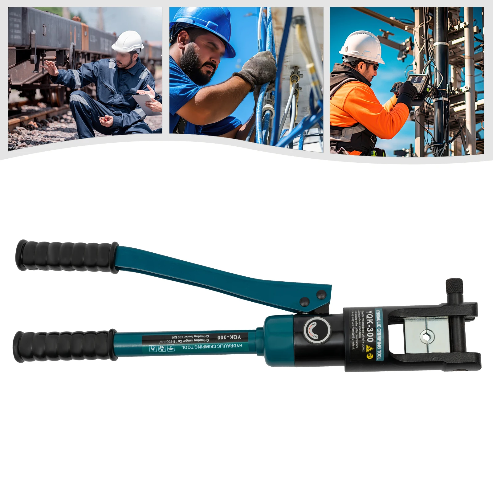 120KN Hydraulic Ppie Crimper Tube Ppies Crimp Crimping Range 16-300mm² for Aluminum Tubes, PEX Tubes