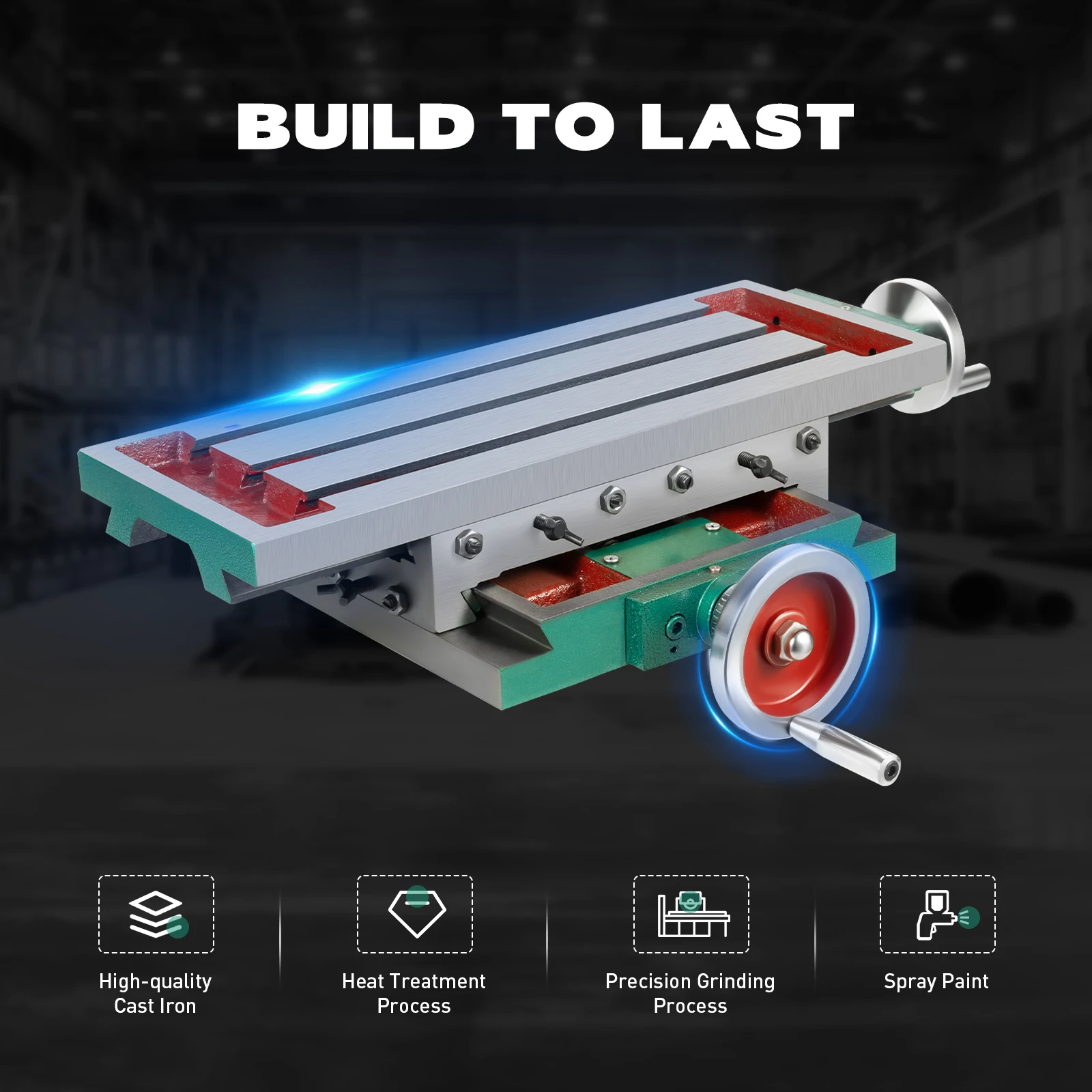 22.63x13.18inch Milling Machine Worktable,Milling XY Table,Milling Machine Table for Drilling,Tapping,Milling Grooves,Etc