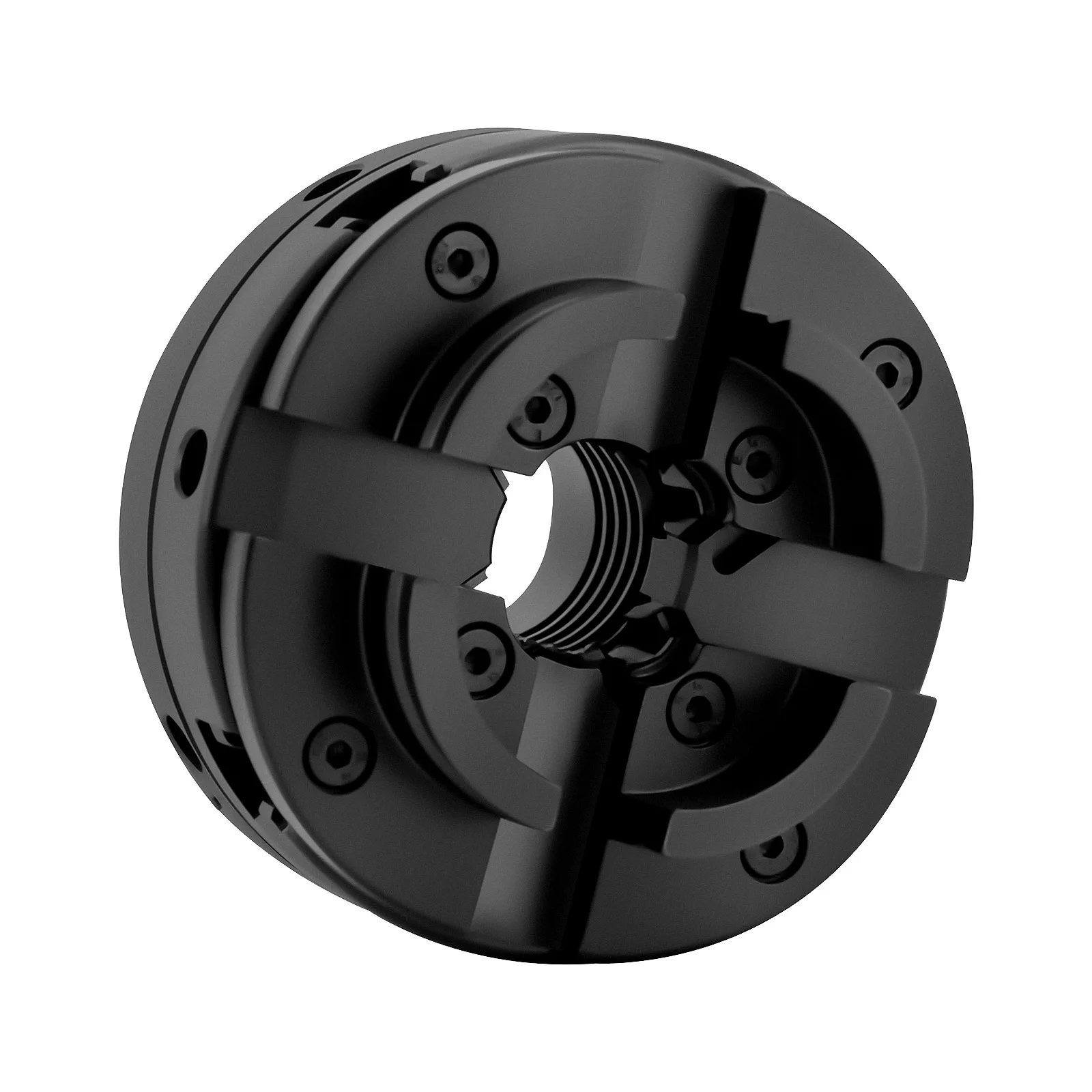 4-Jaw Chuck M33 3.5mm Independent Self-Centering,1.54-2.99in(39-76mm) Clamping Range with T-Shaped Wrench for Wood Metal Lathe