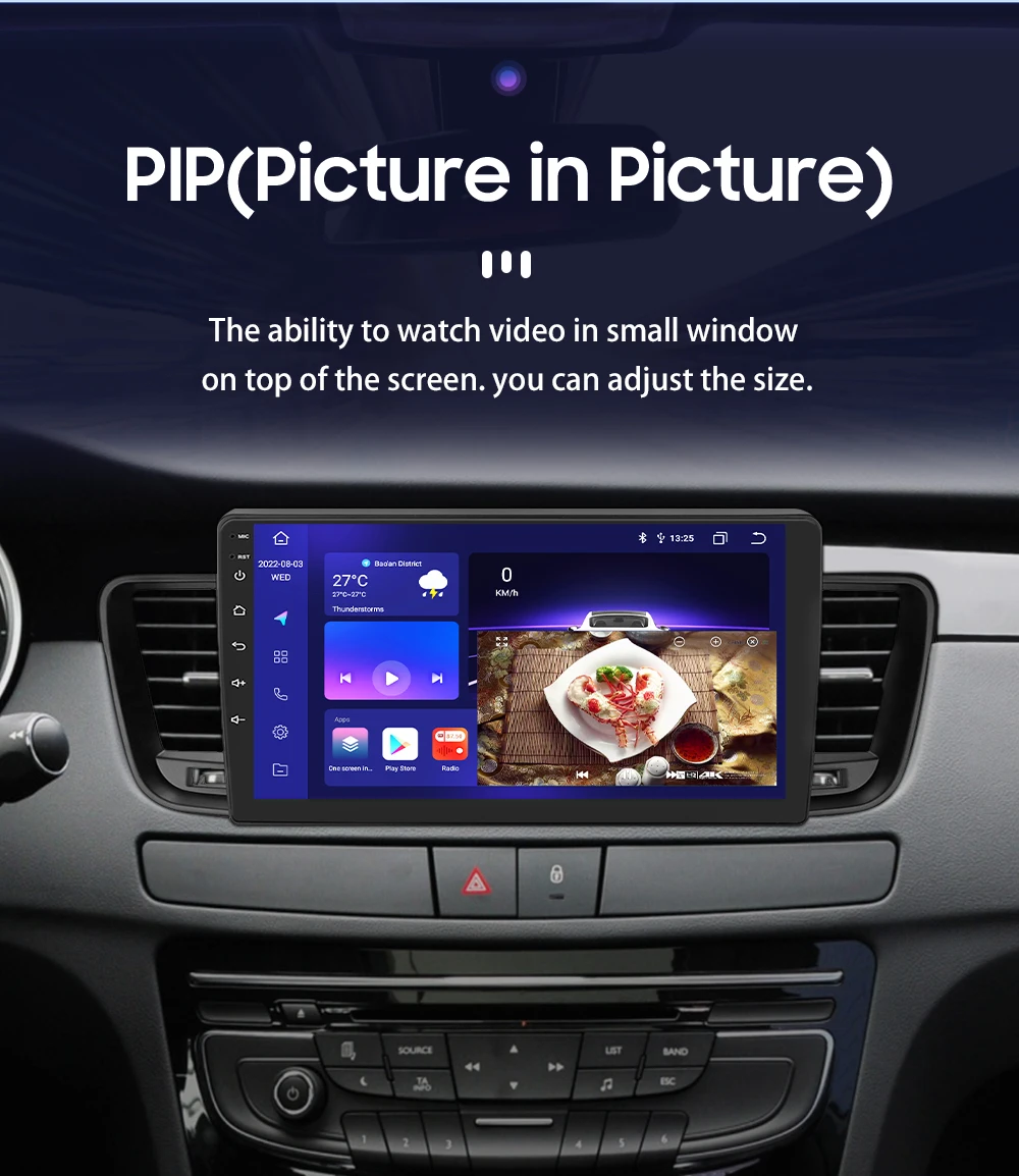 9Inch Carplay Android 12 Autoradio For Peugeot 508 2011-2017 2018 Car radio multimedia player GPS navi Screen Auto Stereo Audio