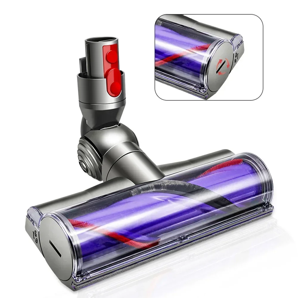 Vacuum Head For Dyson V7 V8 V10 V11 V15 Vacuum Cleaner, Replacement Vacuum Attachment Motor-Head Brush Roller