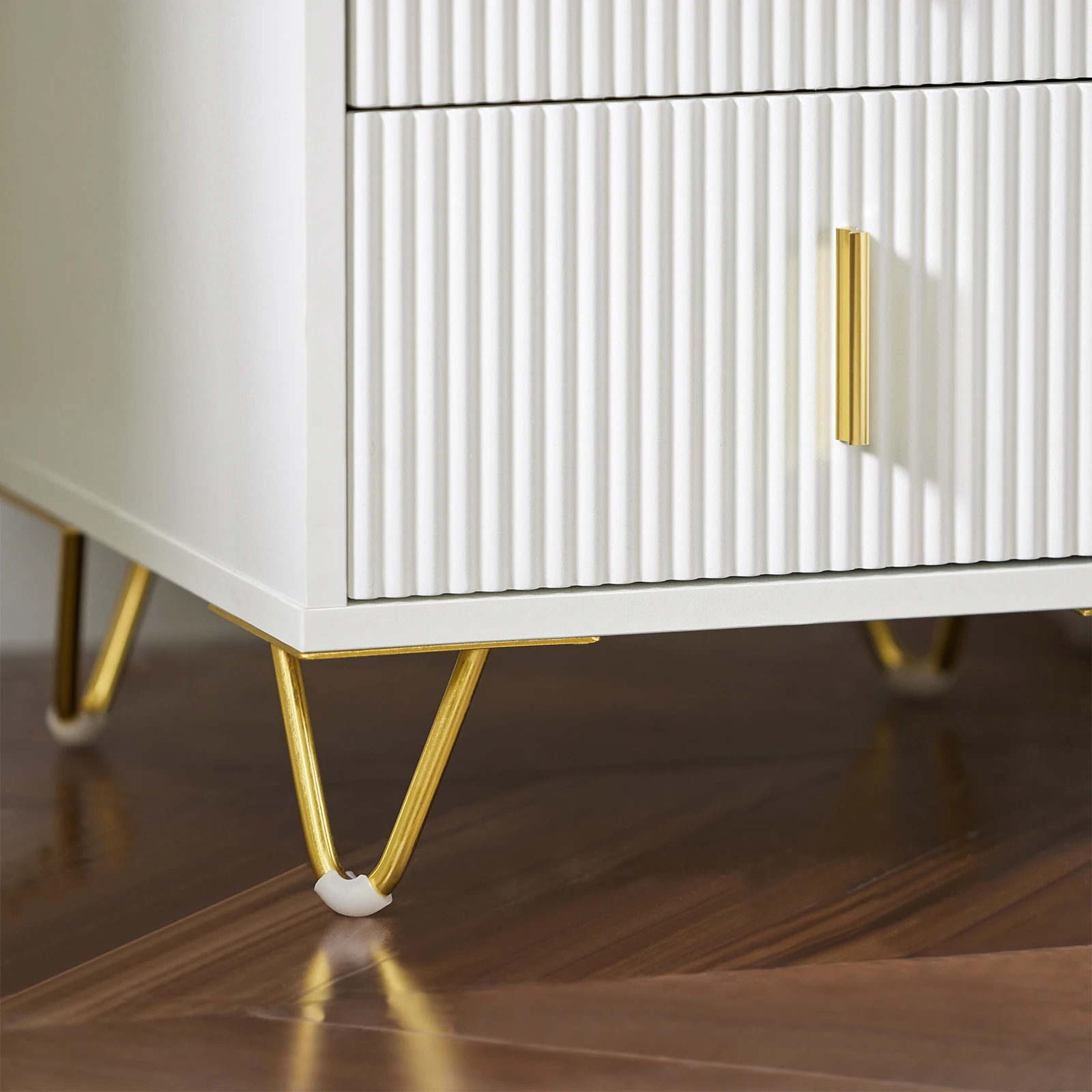 SoBuy FBT115 side table with 2 drawers for a box spring bed, sofa table, bedside table, phone table, nightstand