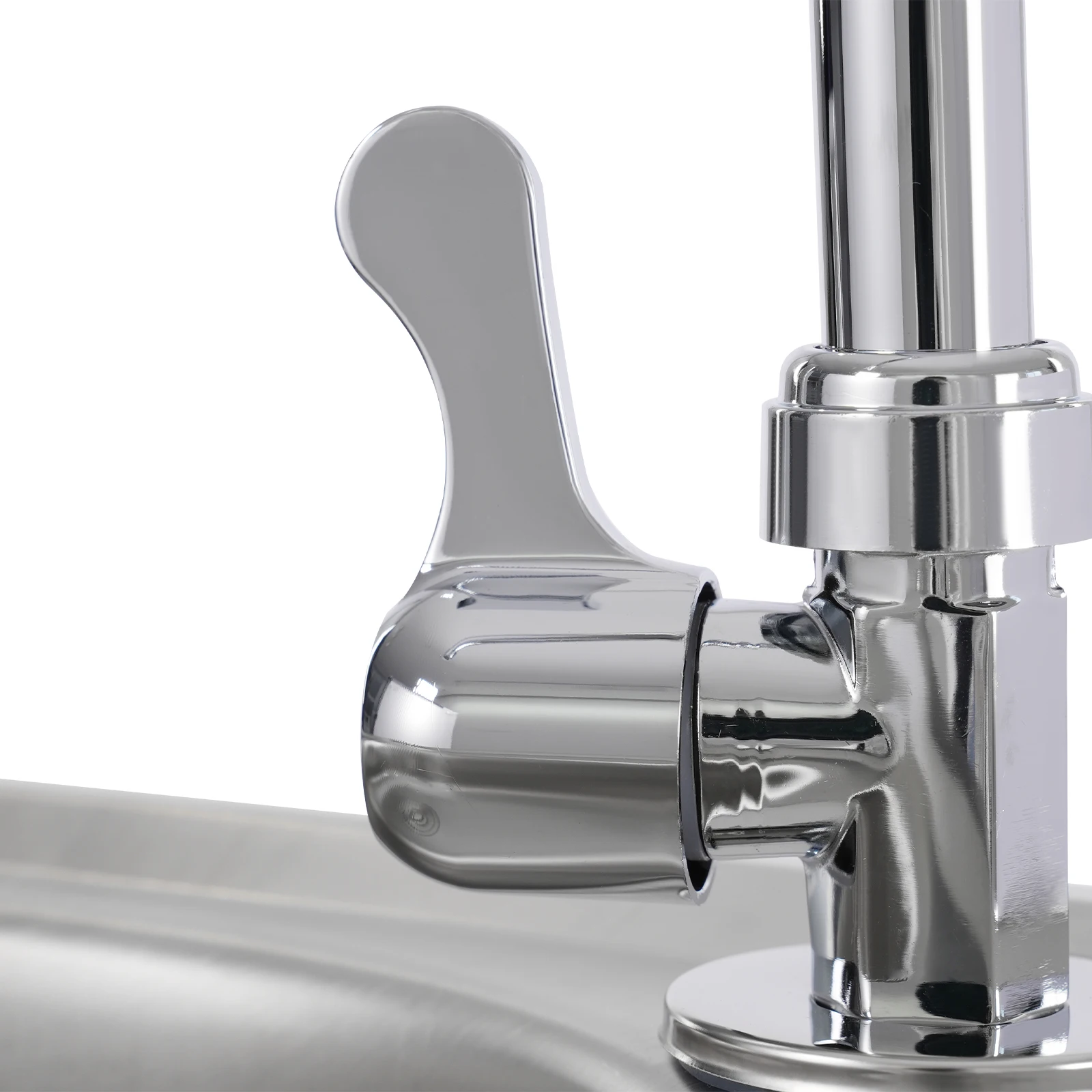 Kitchen Sink Freestanding Wash Sink with Drain Pipe Cold Faucet Filter Basket Stainless Steel for Hotels Bars Restaurants
