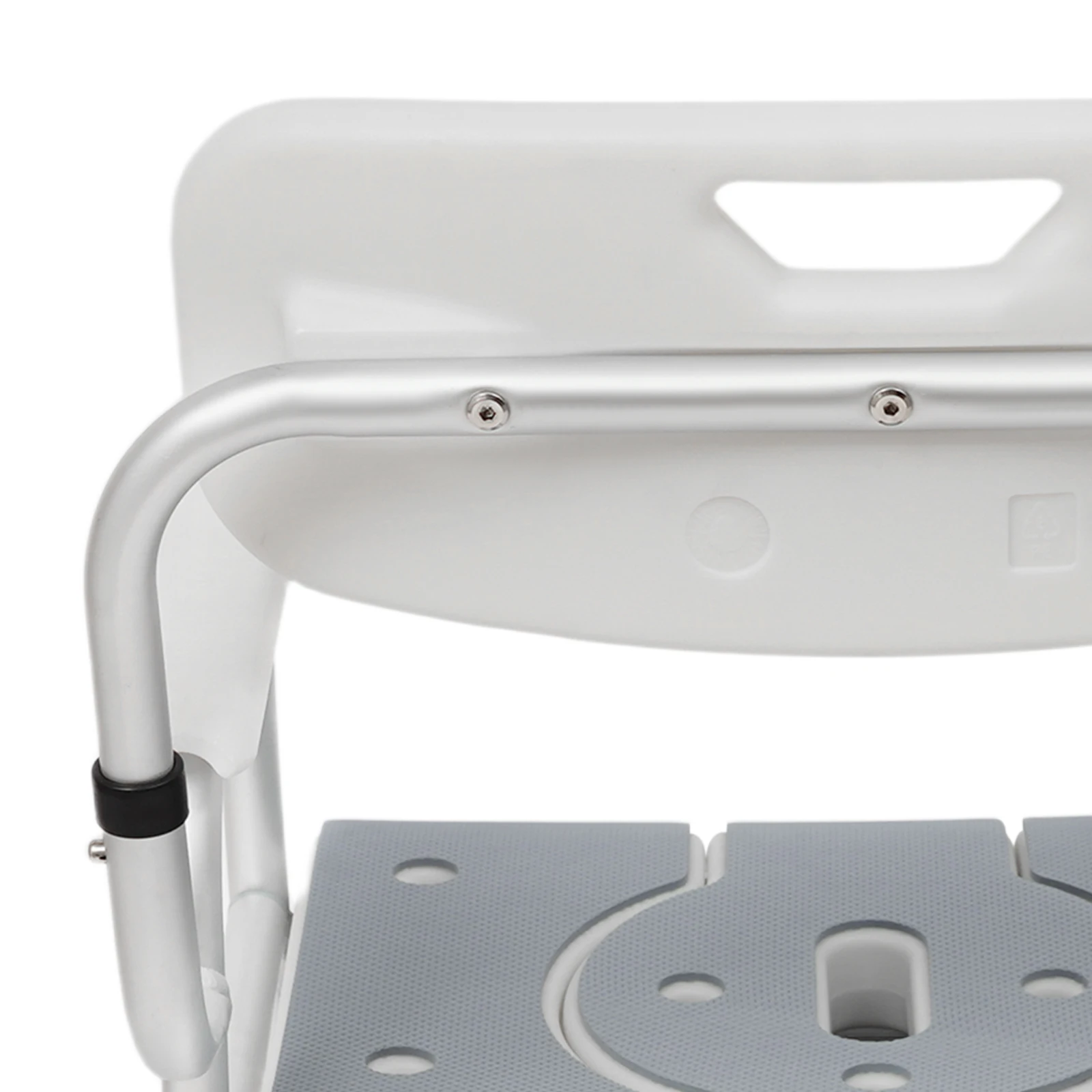 Height Adjustable Shower Chair for Seniors Bedside Commode Chair with Armrests and Backrest Commode&Shower Chairs Commode Chair