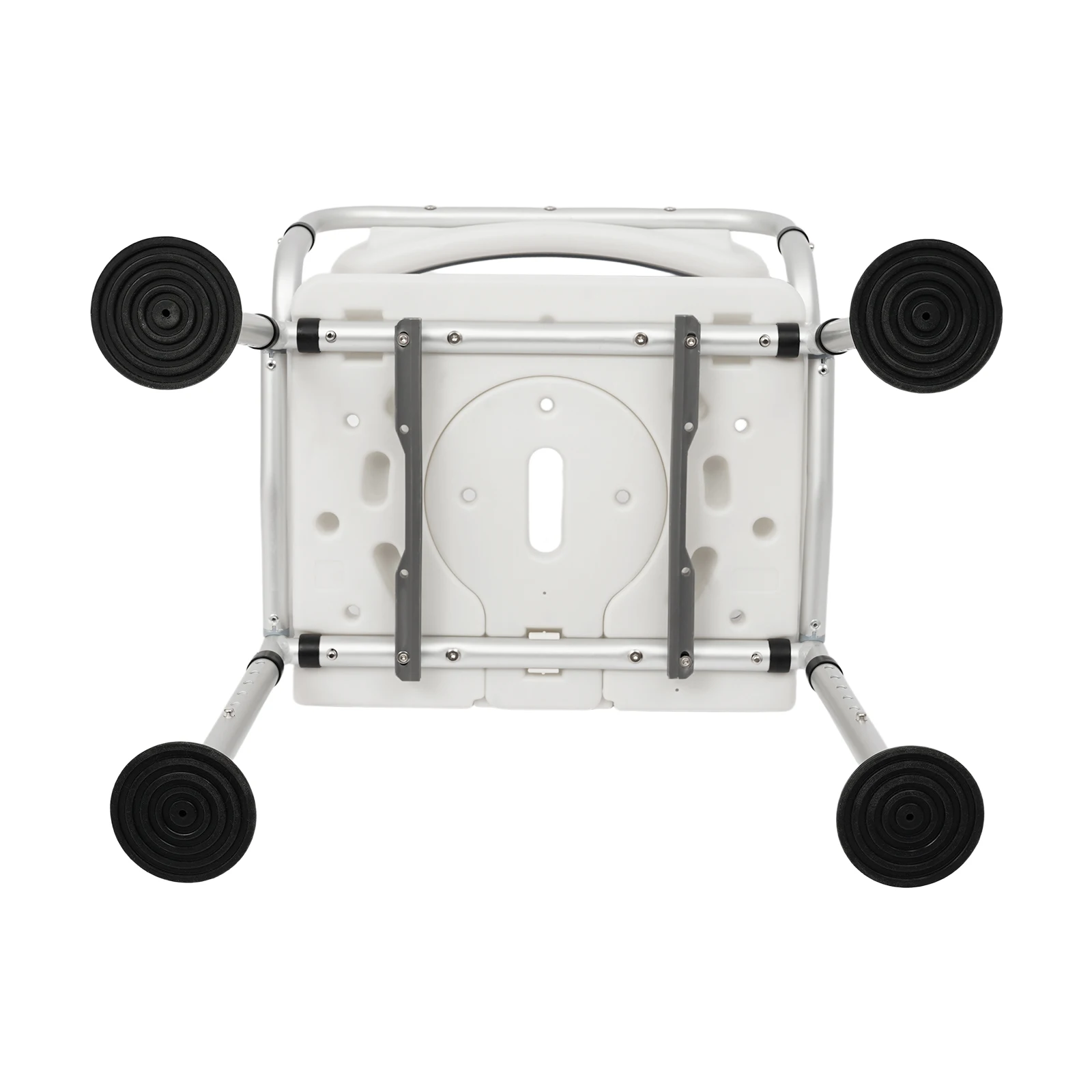 Height Adjustable Shower Chair for Seniors Bedside Commode Chair with Armrests and Backrest Commode&Shower Chairs Commode Chair
