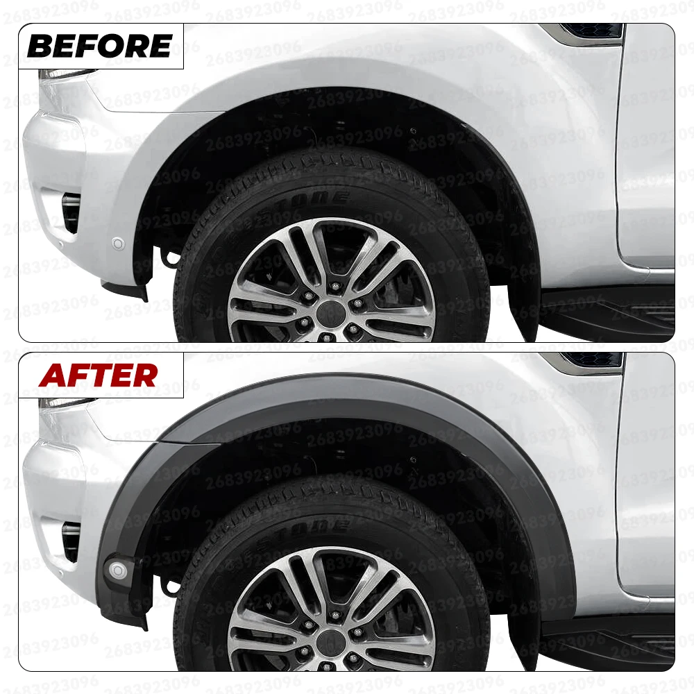 30mm Fender Flares Wheel Arch For Ford Ranger Wildtrak T7 T8 MK2 MK3 2015 2016 2017 2018 2019 2020 2021 2022 Double Cab OFF-Road Car Accessories
