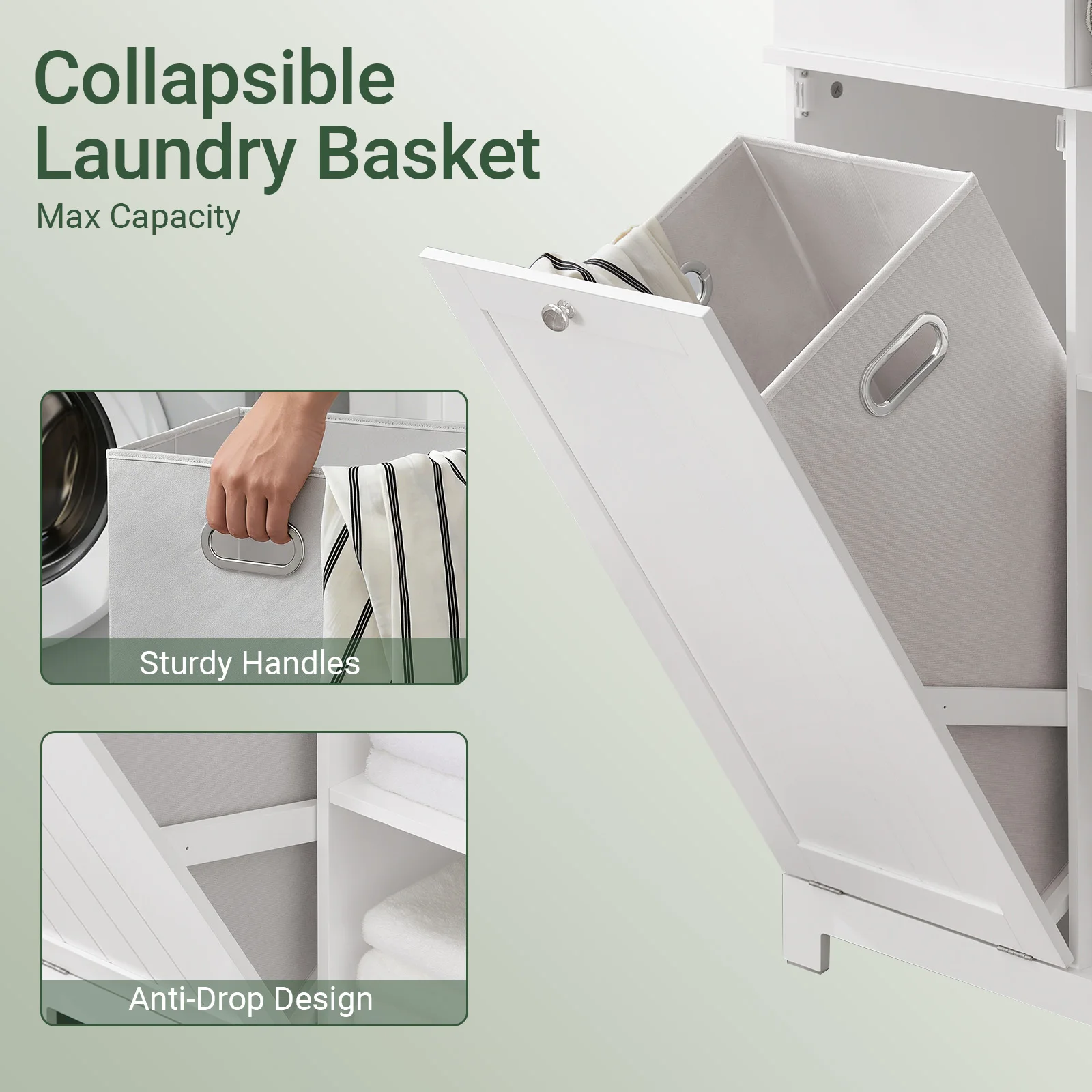 SoBuy BZR104 high wardrobe with fold-out bathroom wardrobe narrow laundry wardrobe bathroom shelf bathroom wardrobe