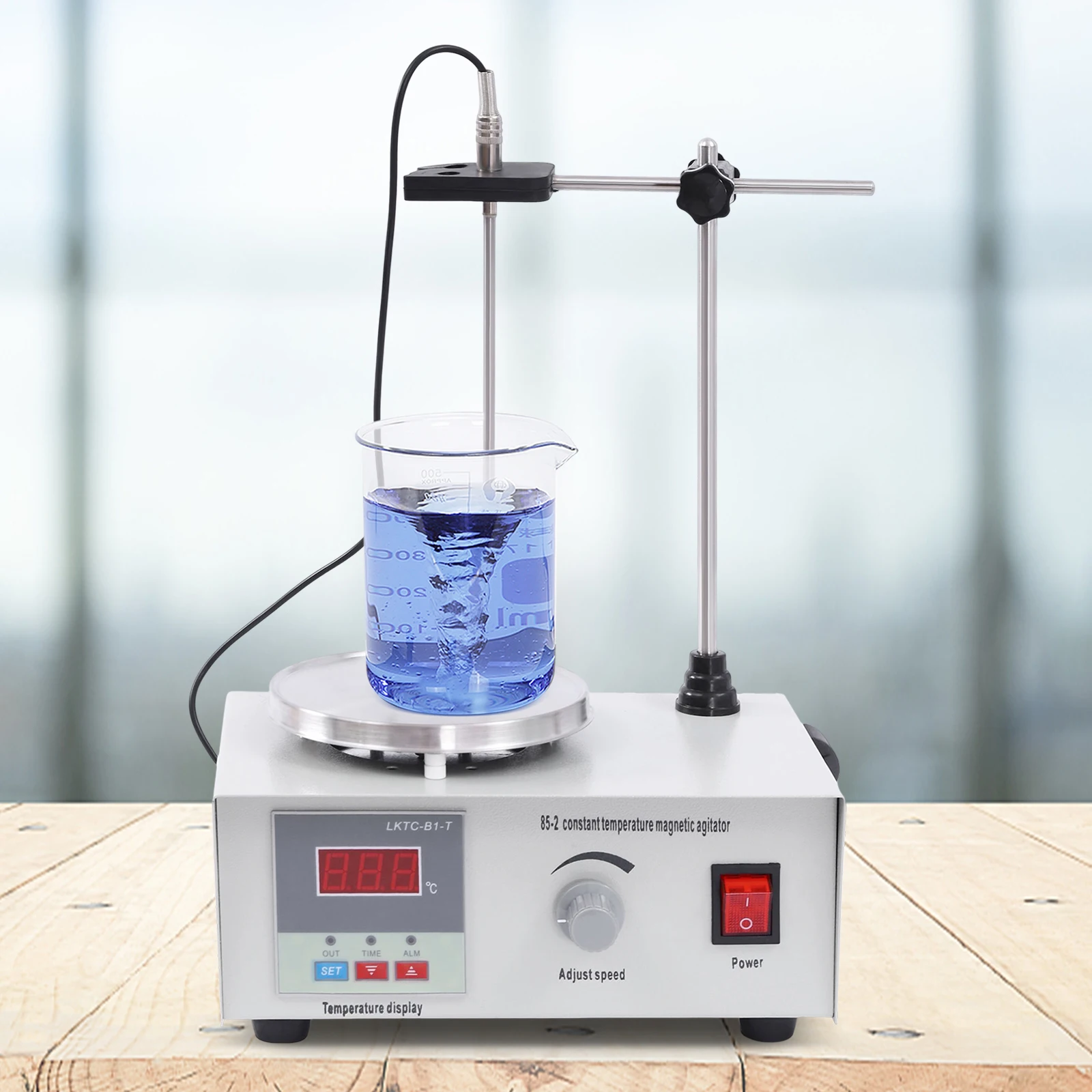 Magnetic Stirrer 2000ML Hotplate Mixer 2000 RPM Lab Heating Plate Stirrers with Digital Temperature Display Including Stir Bar