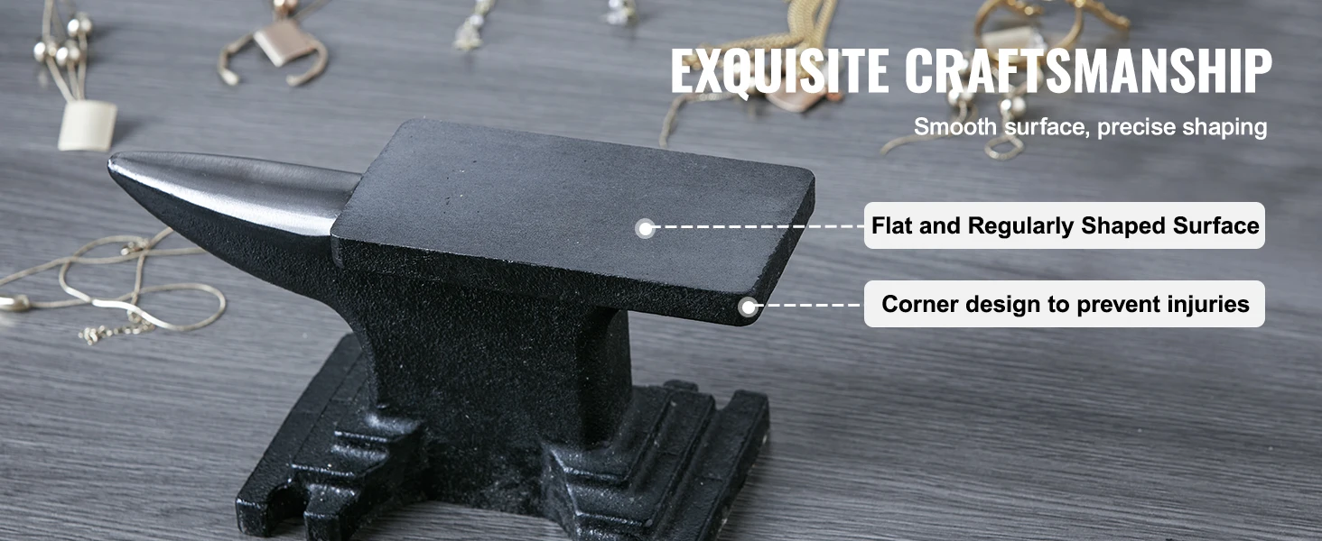 SucceBuy Single Horn Anvil Cast Steel Anvil High Hardness Rugged Round Horn Anvil Blacksmith Compact Design and Stable Base