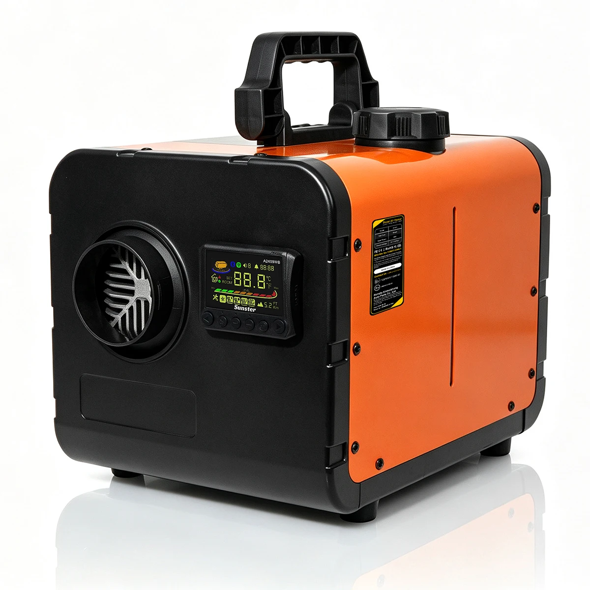 TR 3 8KW 12V 24V Universal Diesel Air Heater With LCD Switch Low Noise Diesel Car Parking Heater For Car RV Campervan Tent